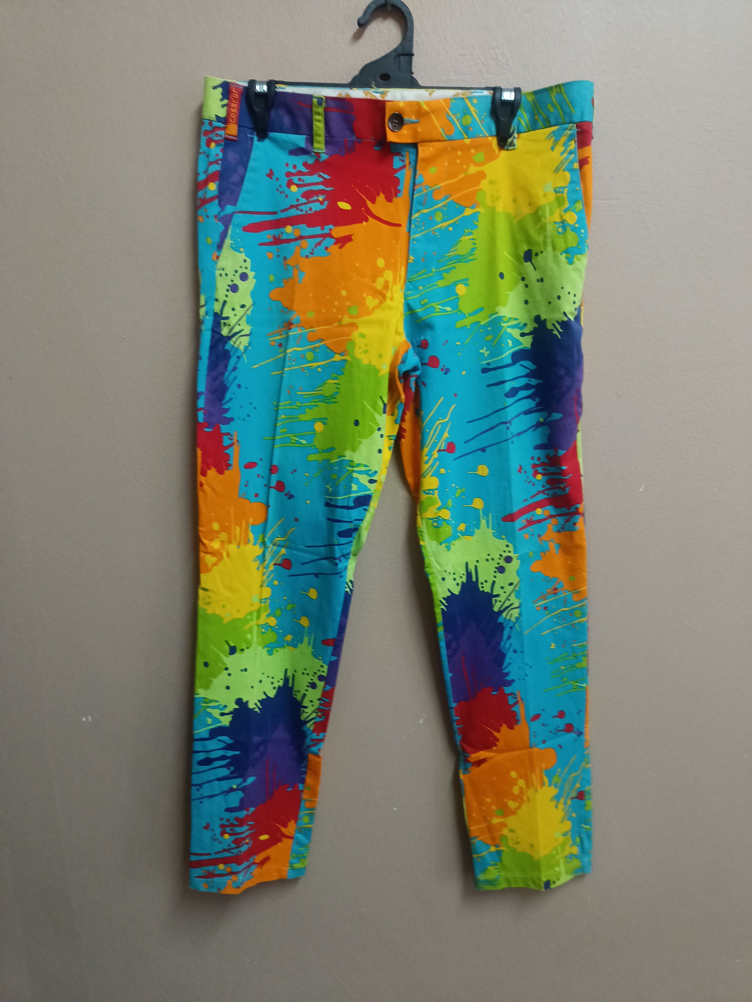 Japanese Brand Loudmouth Golf Paint Splatter pants Size US 34 / EU 50 - 2 Thumbnail