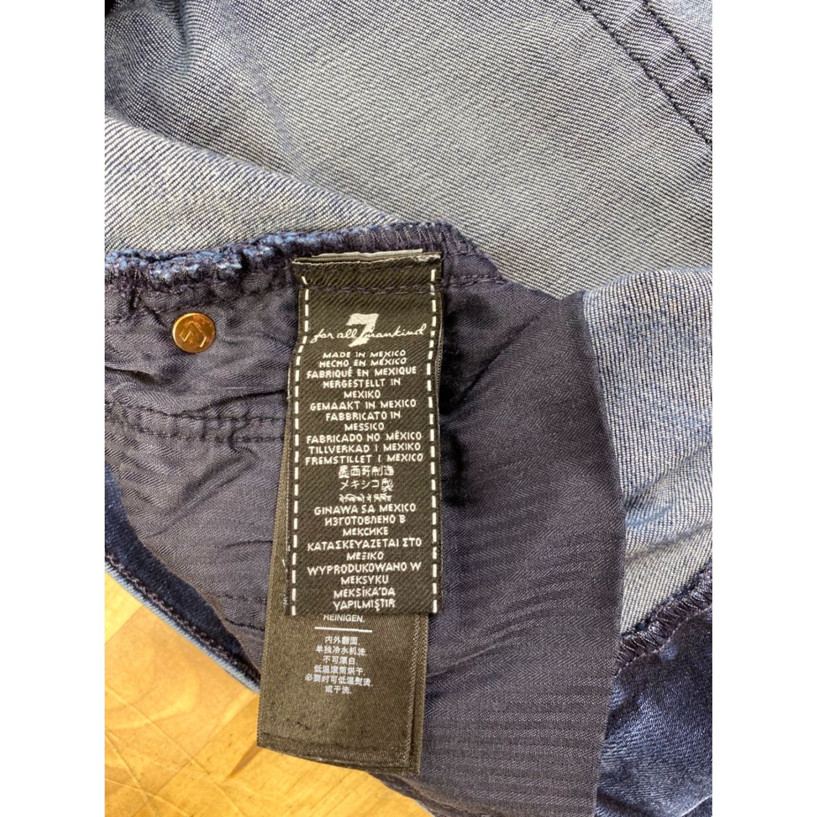 7 For All Mankind 7 for all Mankind Jeans Womens 28 Blue Skinny Stretch Casual Modern Size 28" / US 6 / IT 42 - 4 Thumbnail