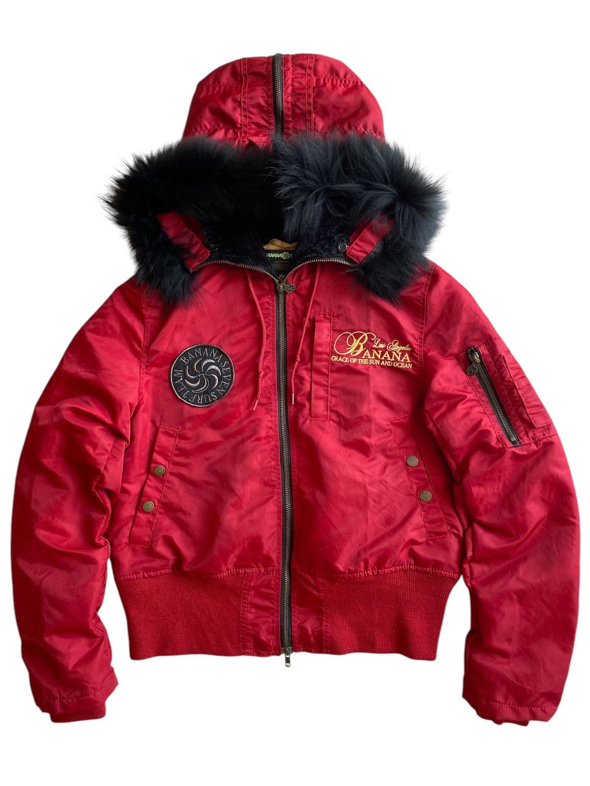 RARE BANANA SEVEN FUR N2B BOMBER JACKET