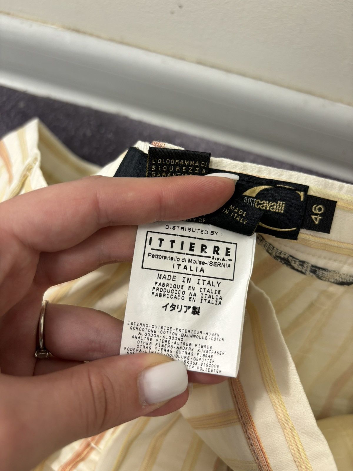 Just Cavalli Just Cavalli By Roberto Cavalli Women’s Striped Flared Pants Size 32" / US 10 / IT 46 - 9 Thumbnail