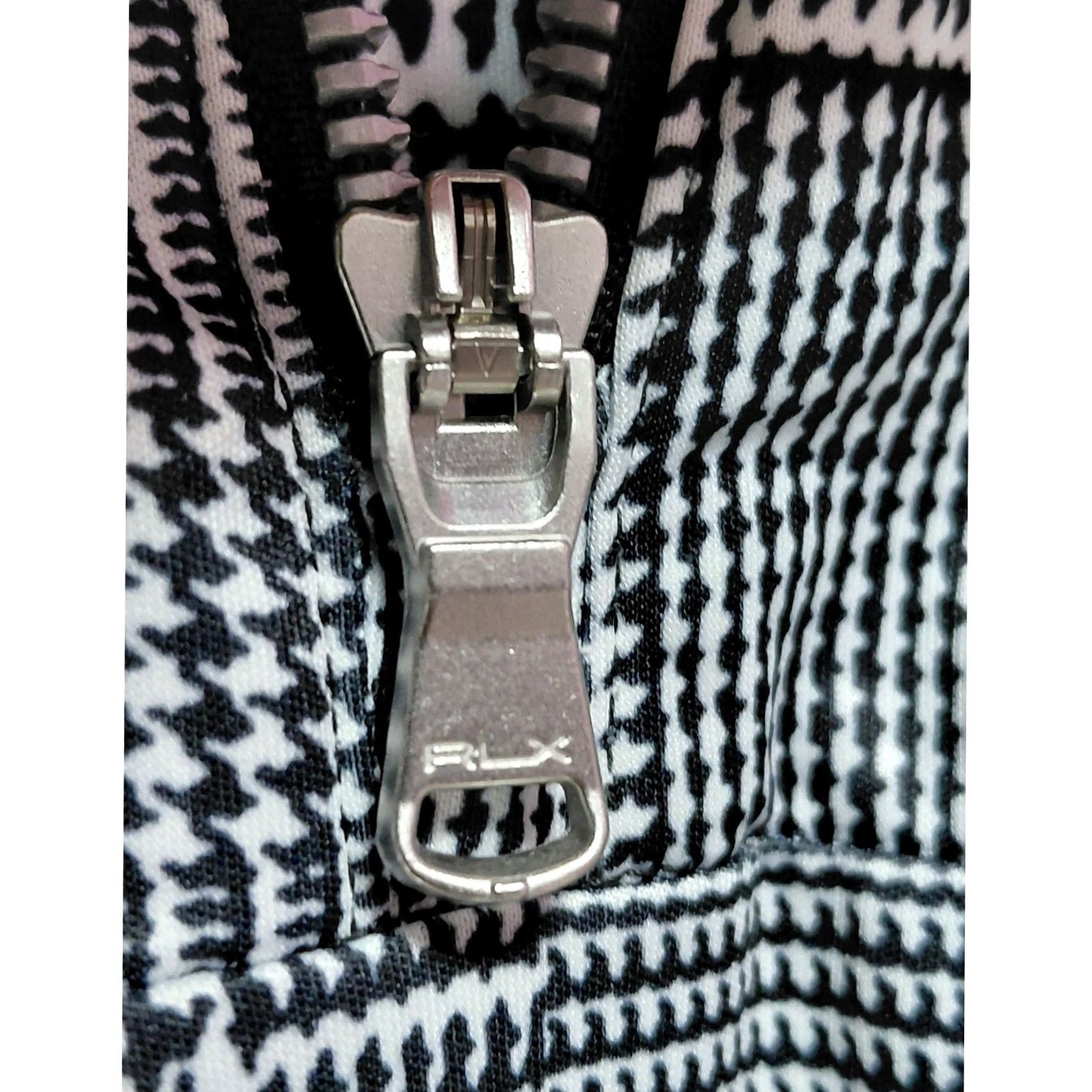 RLX Ralph Lauren RLX Ralph Lauren Houndstooth 1/2 Zip Pullover Top Shirt Womens M Black Polyester Knit Long Sleeve Lightweight Breathable Zip Activewear Casual 90s? Size M / US 6-8 / IT 42-44 - 3 Thumbnail