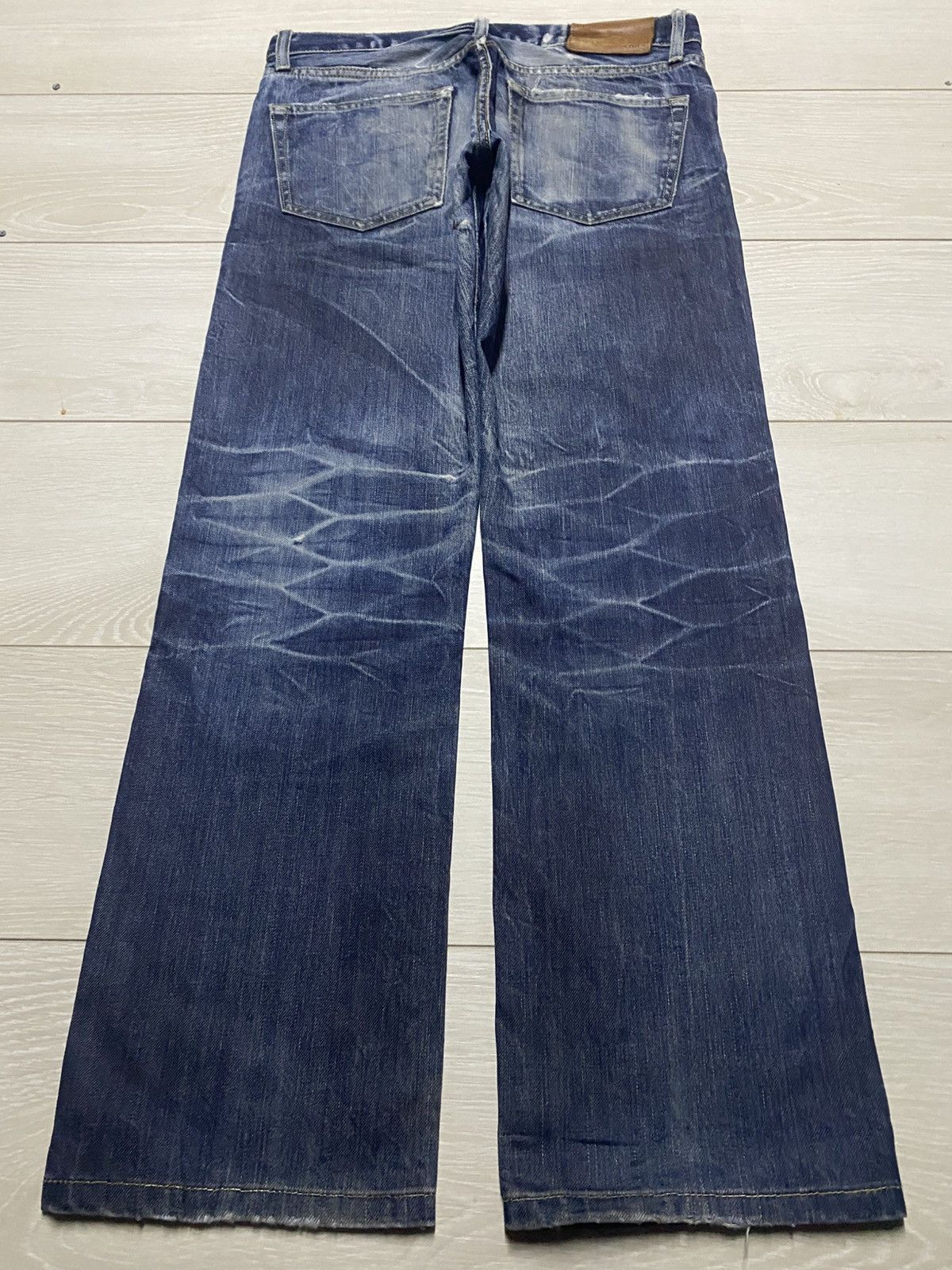 Undercover Vintage Japanese Brand Uniqlo S-002 Distressed Loose Jeans Size US 33 - 2 Thumbnail