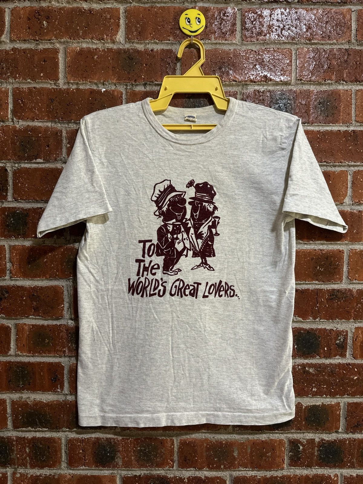 Japanese Brand × Vintage × Warehouse Vintage To The World’s Great Lovers Faded Tee Size US S / EU 44-46 / 1 - 1 Thumbnail