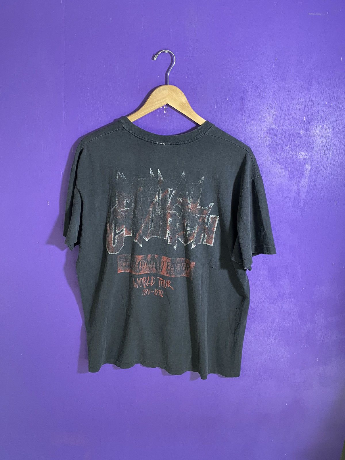Band Tees × Vintage Vintage 91/92 Metal church human factor tour tee Size US XL / EU 56 / 4 - 2 Thumbnail