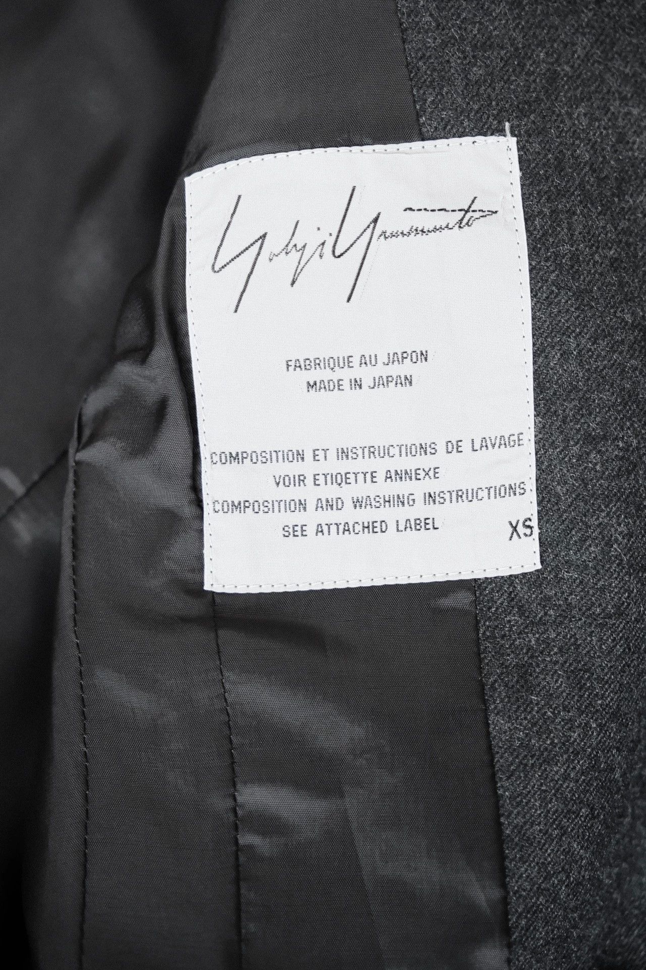 Yohji Yamamoto Yohji 98AW Archive Peak Lapel Mermaid Charcoal Size US XS / EU 42 / 0 - 9 Thumbnail