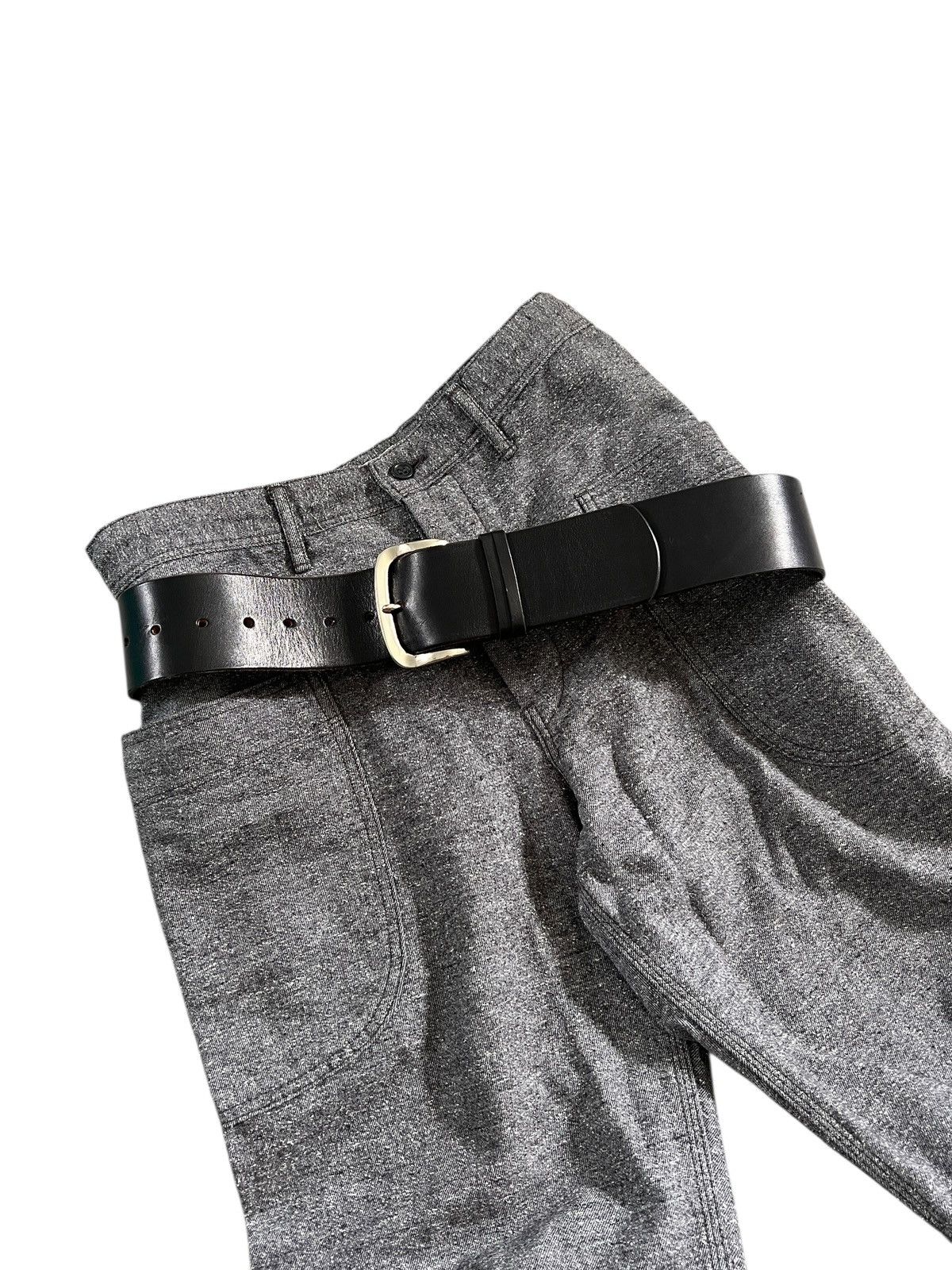 Limi Feu 1990s Y’s Bis Limi Feu Wide Leather Belt Size ONE SIZE - 1 Thumbnail