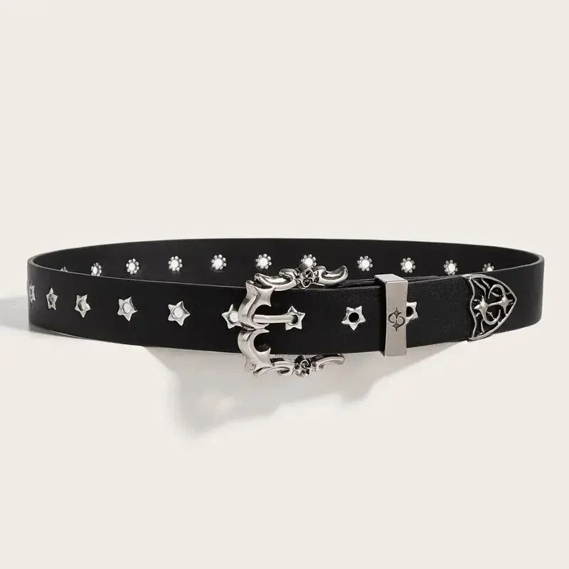 Jewelry Star Eye Rivet Studded Belt Size ONE SIZE - 3 Thumbnail