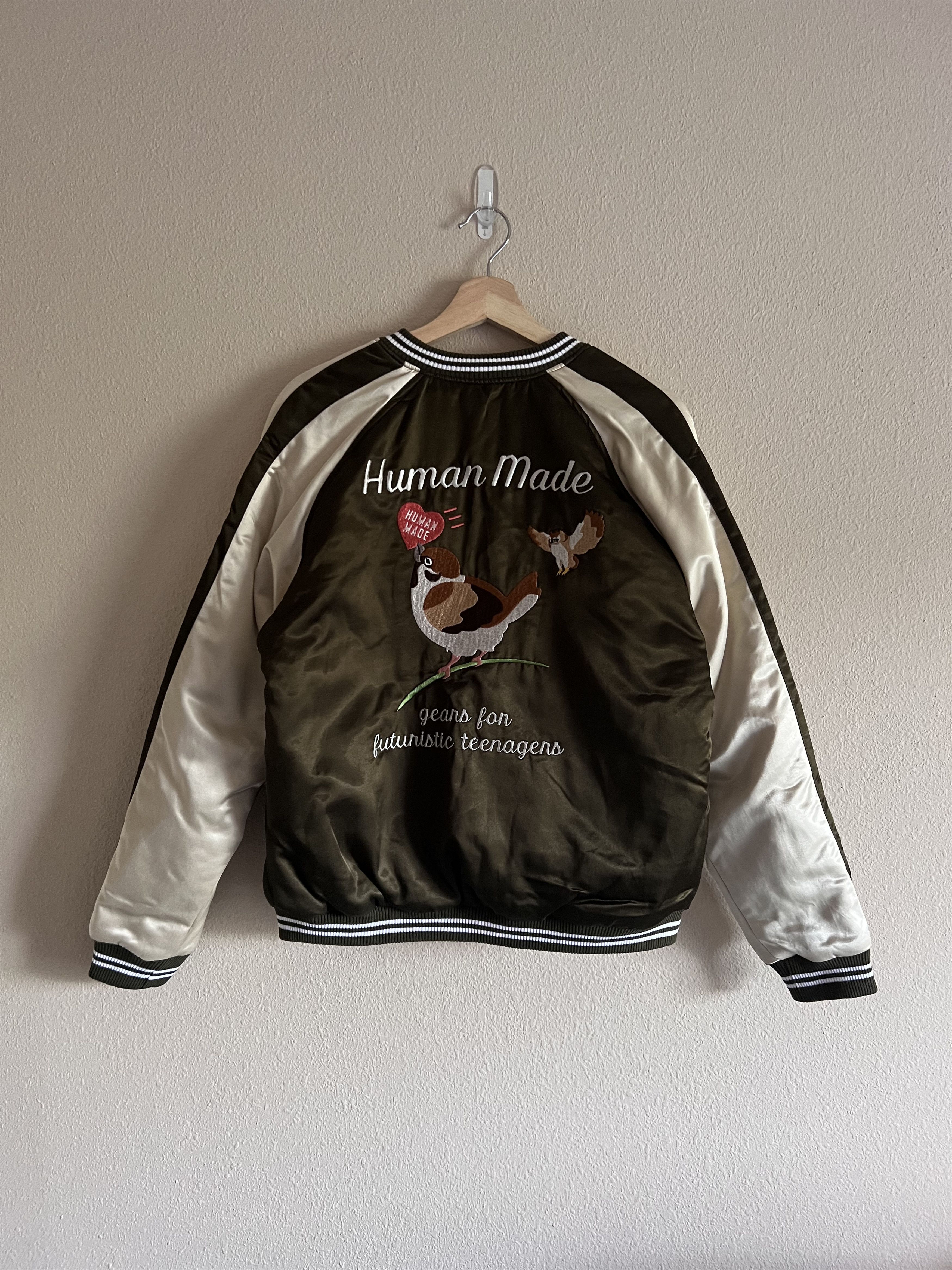 I KNOW NIGO VICTOR VICTOR VARSITY JACKET BROWN L HUMAN MADE