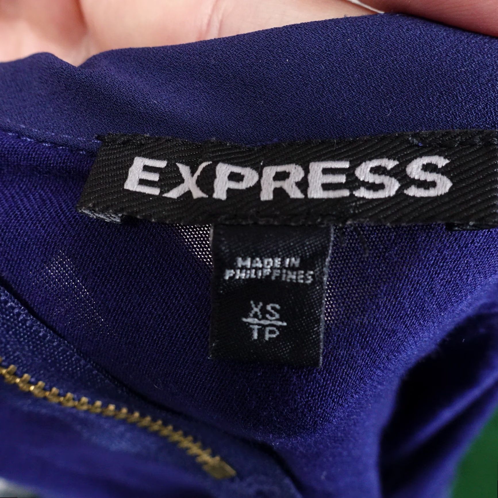 Express EXPRESS Sleeveless Blue Blouse Top Women's XS Regular Fit Casual Size XS / US 0-2 / IT 36-38 - 7 Thumbnail