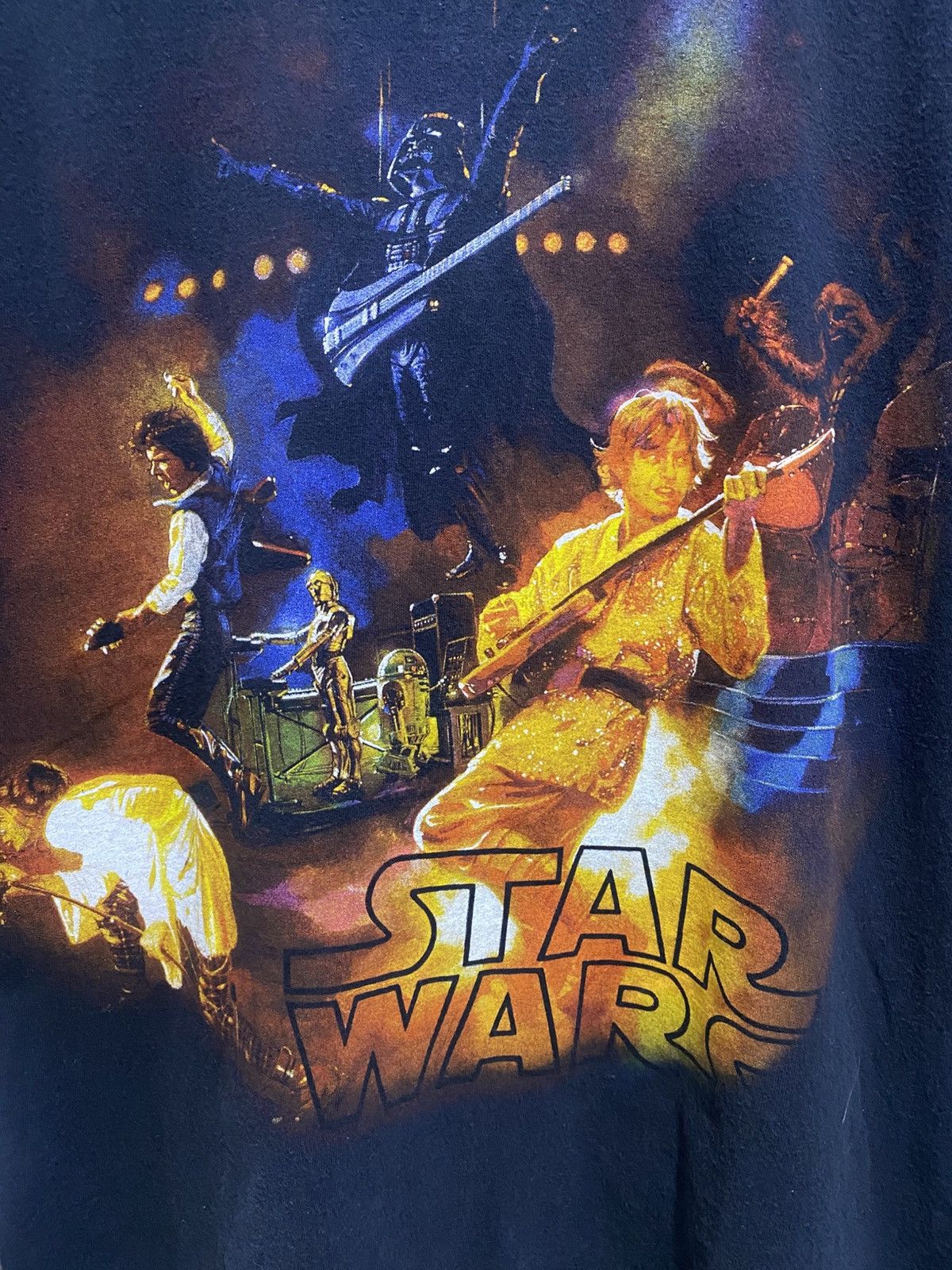 Star Wars Vtg Star Wars Rock Band Luke Skywalker Vader Concert Tshirt Size US M / EU 48-50 / 2 - 5 Thumbnail
