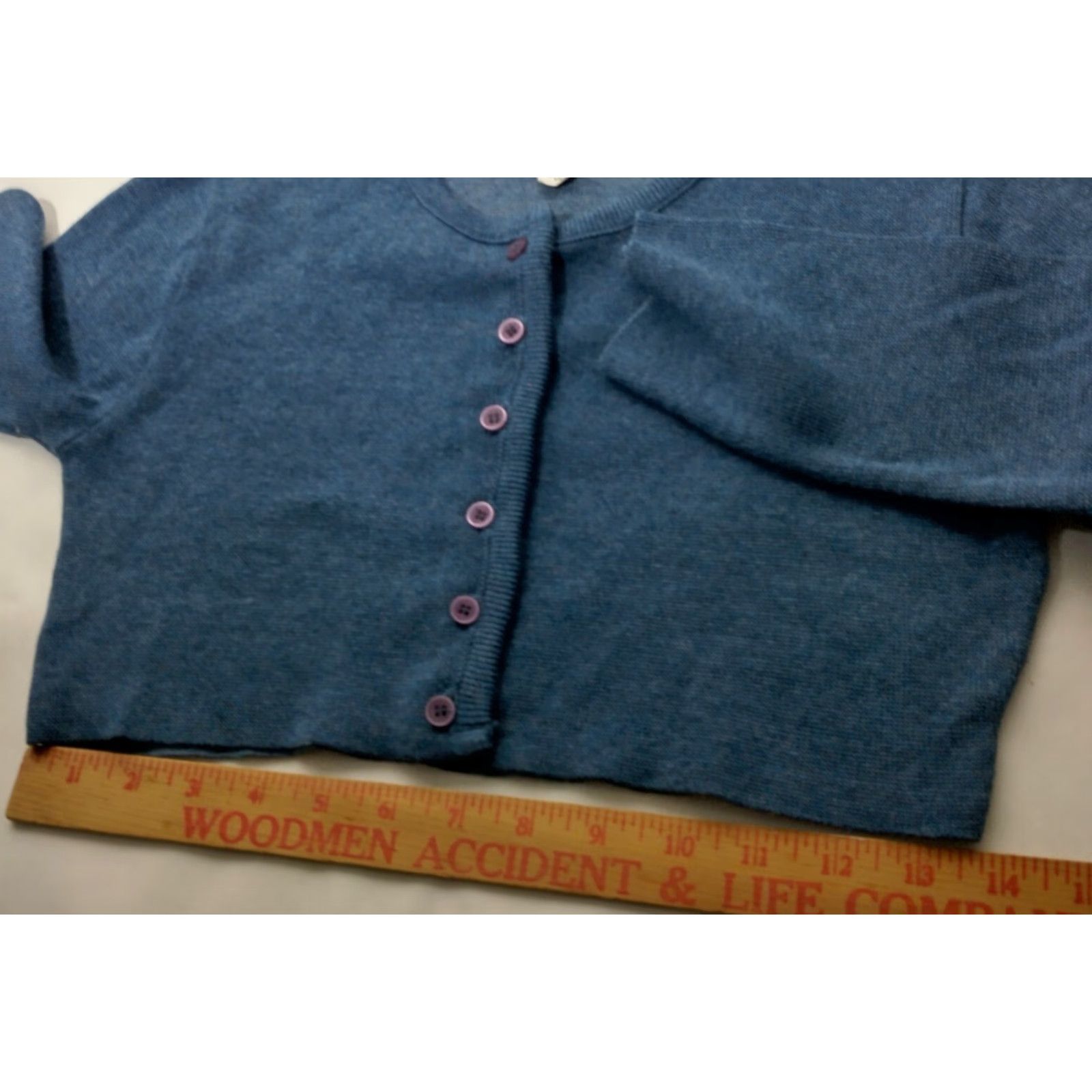 THE GREAT VINTAGE The Great American Sweater Cropped Cardigan M Blue Casual Womens Size M / US 6-8 / IT 42-44 - 4 Thumbnail