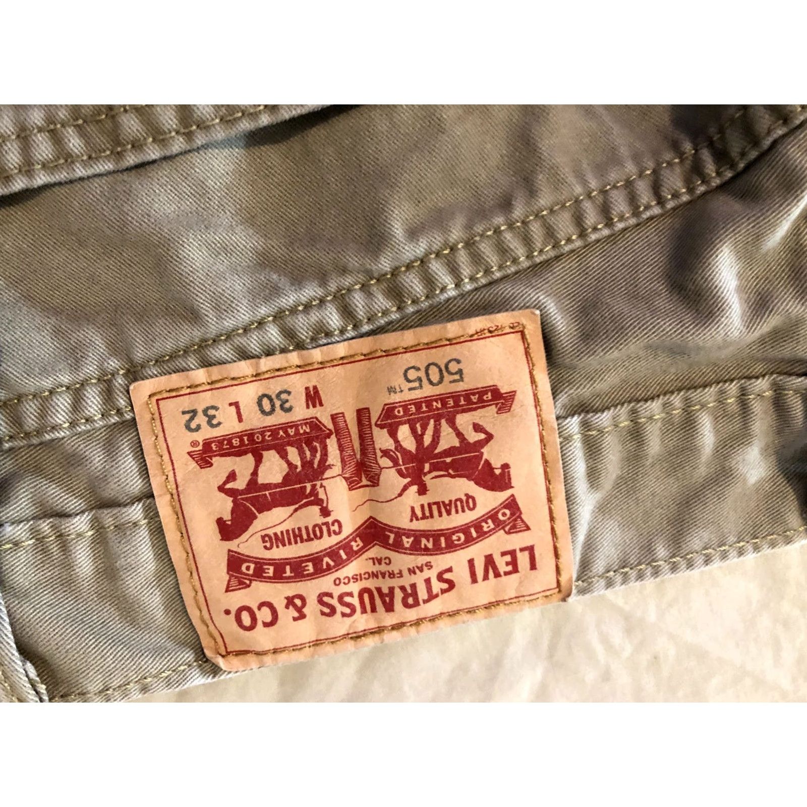 Levi's VINTAGE Levi's 505 Jeans Straight Pants 30x32 Beige Mens Regular Jeans 30 32 31 90s Size US 30 / EU 46 - 2 Thumbnail