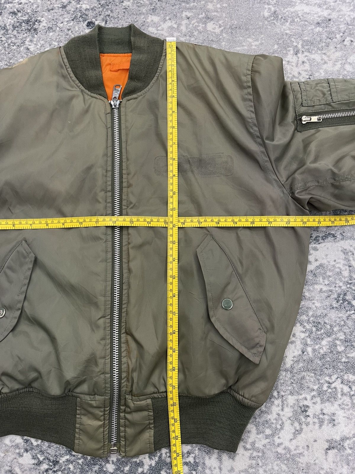 Alpha Industries Vtg Alpha Industries MA-1 Bomber Jacket Lion Patch Size US M / EU 48-50 / 2 - 13 Thumbnail