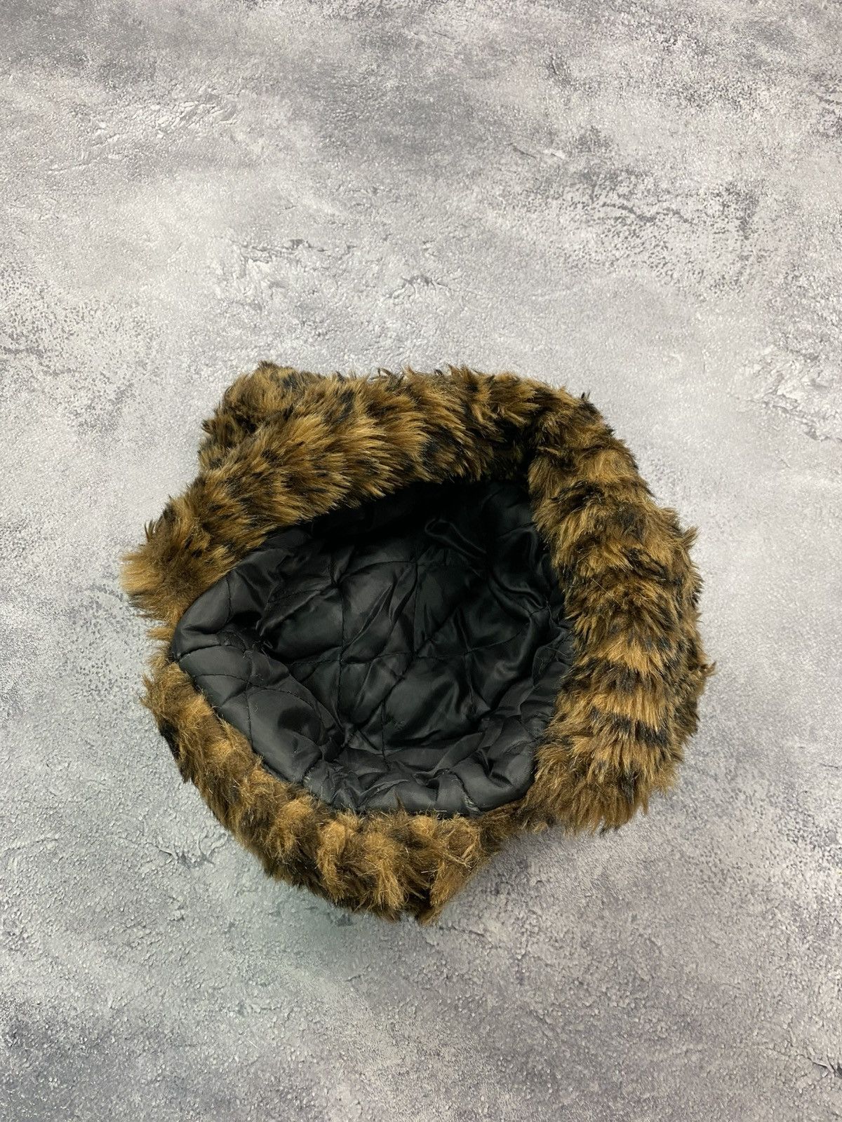 If Six Was Nine Vintage Y2K Fuzzy Ushanka Leopard Beanie Hat Mohair Faux Fur Size ONE SIZE - 7 Thumbnail