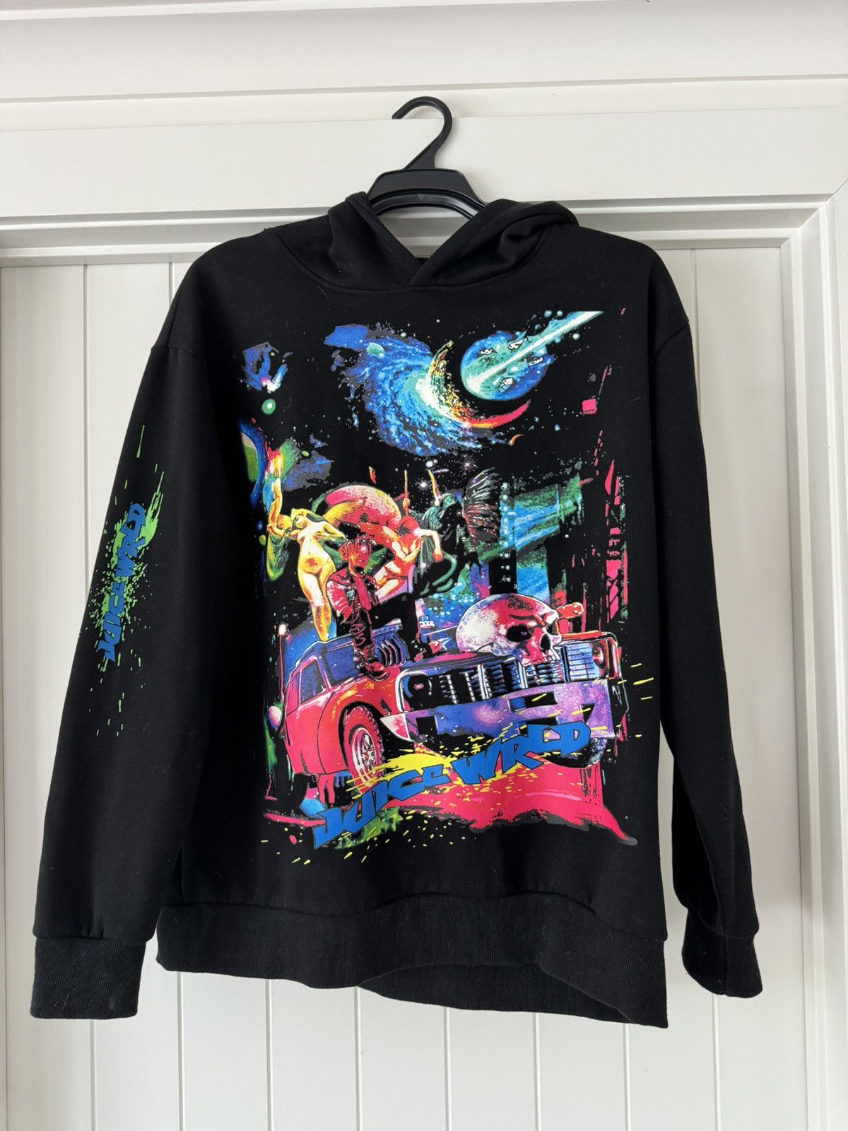 Juice wrld x online vlone cosmic hoodie black