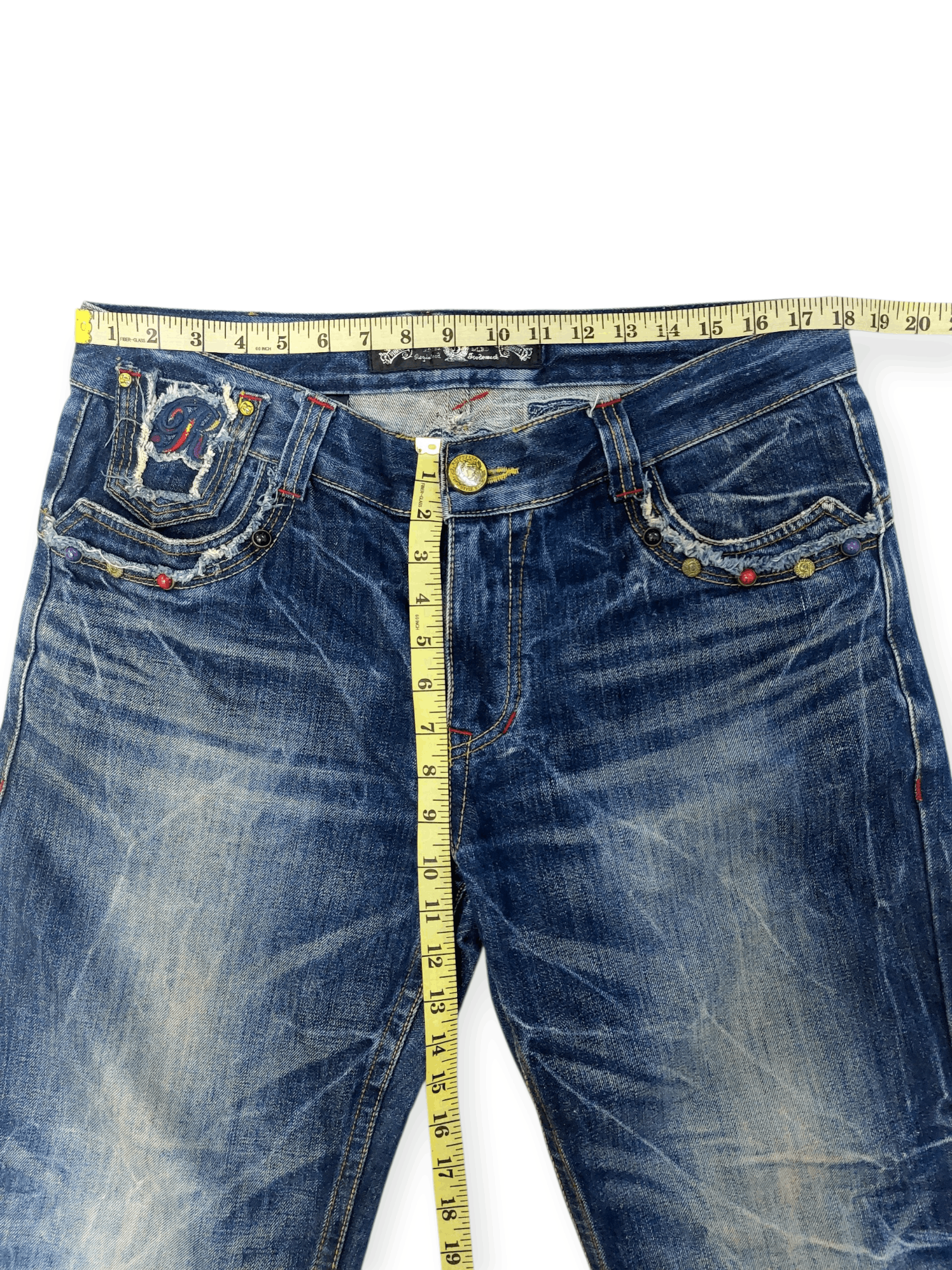 If Six Was Nine 🔥Red Pepper Studded Punkstar Archieve Union Jack Shorts Size US 34 / EU 50 - 15 Thumbnail