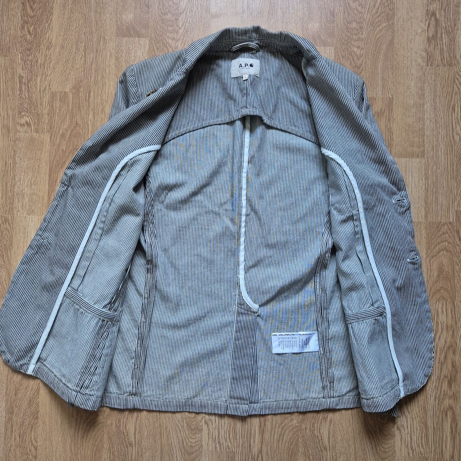 A.P.C. × Carhartt Wip A.P.C. x Carhartt WIP Sailor Jacket White Medium FW11 Size US M / EU 48-50 / 2 - 3 Thumbnail