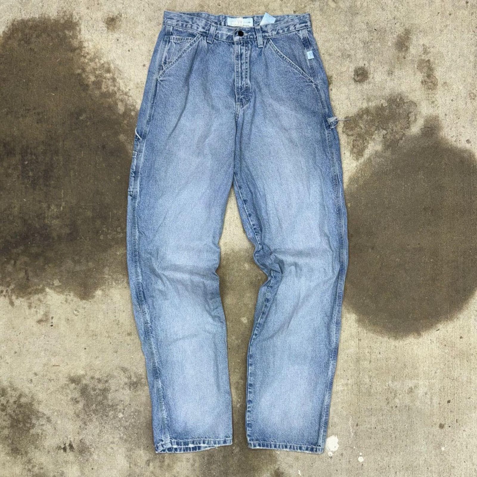 CINCH Vintage y2k cinch carpenter 90s faded light wash denim pants Size US 33 - 2 Thumbnail