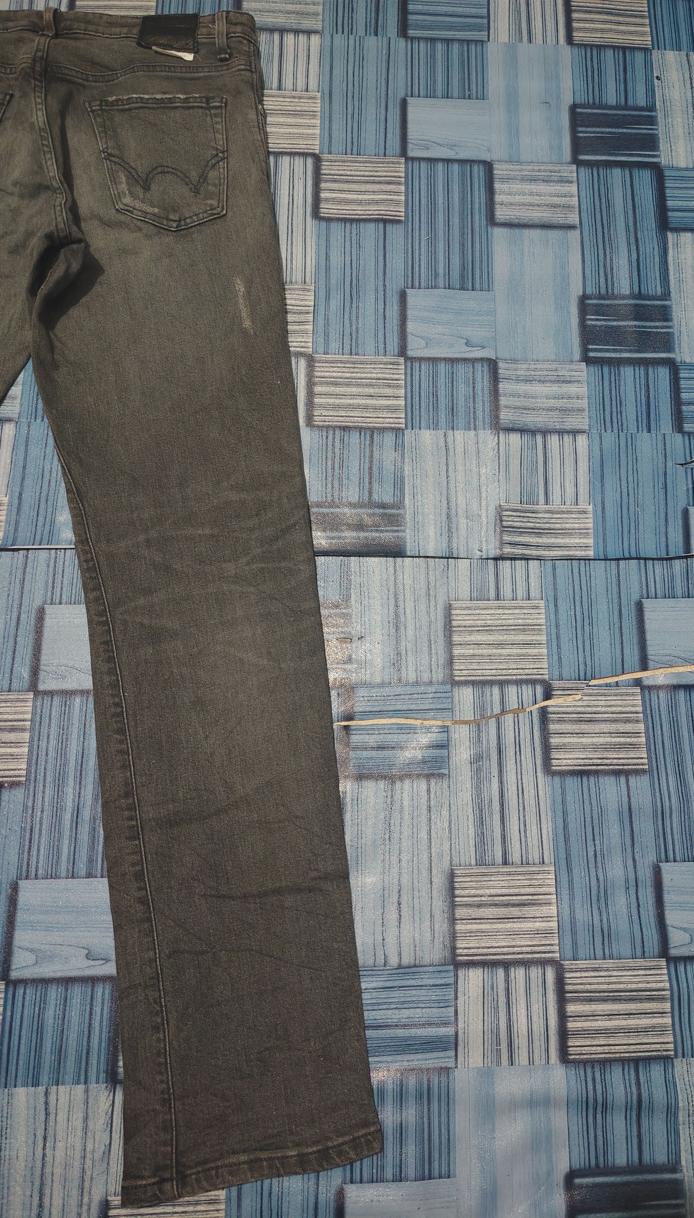 If Six Was Nine Japanese Edwin stretch Distressed Jeans Size US 31 - 19 Thumbnail