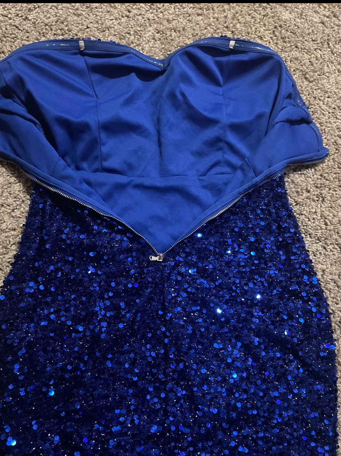 Other Blue Custom Prom dress Size XS / US 0-2 / IT 36-38 - 5 Thumbnail