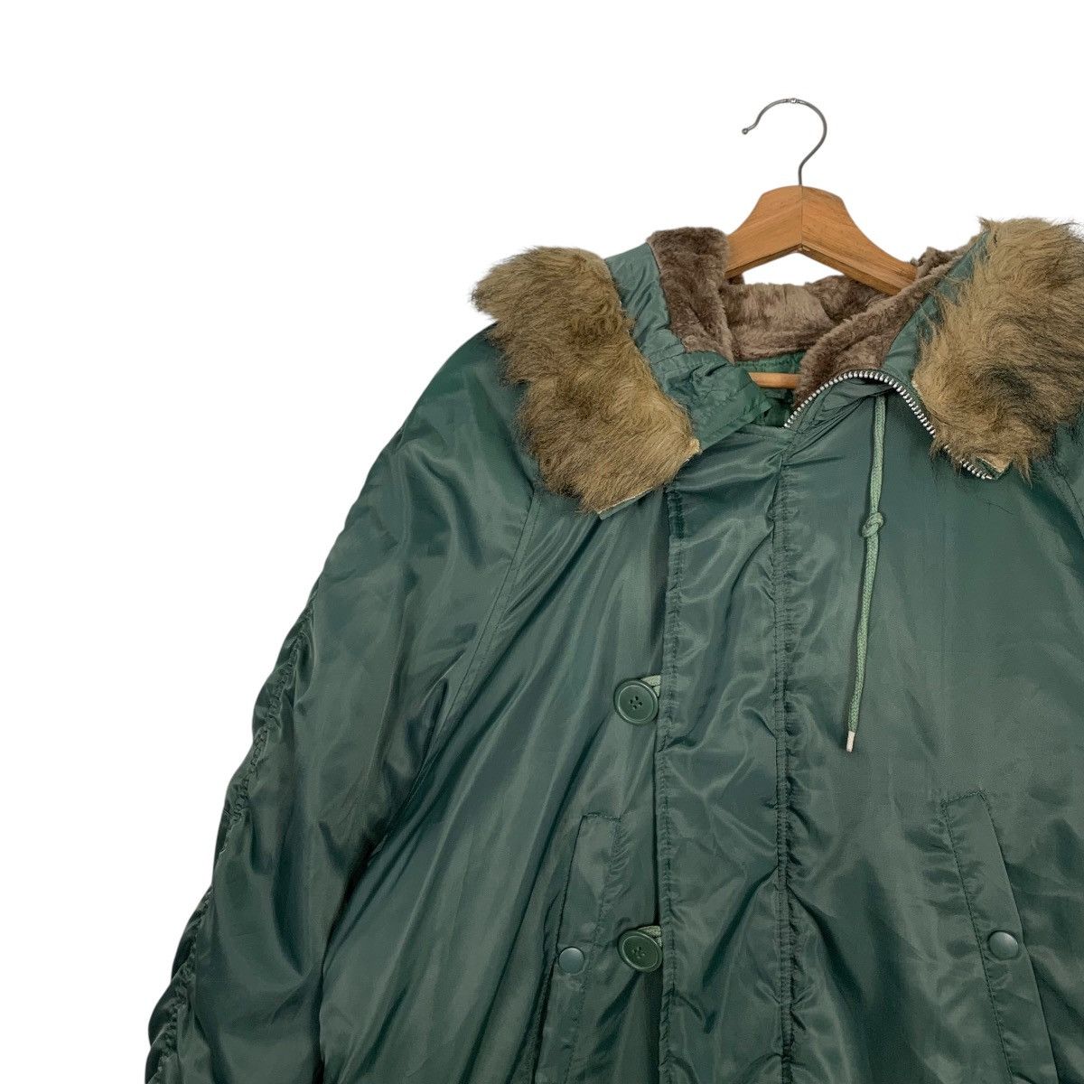Vintage PASSING Us Air Force N-3B Parka Faux Fur Hoodie #2504-C113 Size US M / EU 48-50 / 2 - 3 Thumbnail