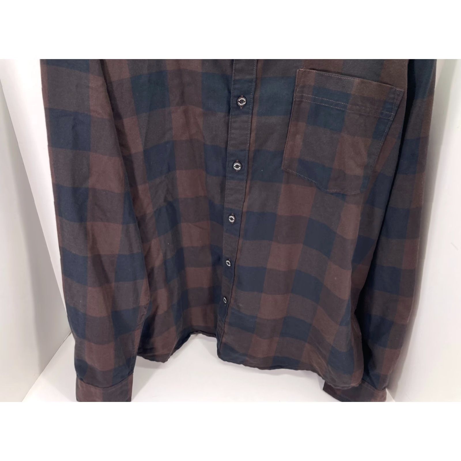 Marmot Marmot Mountain Works Flannel Button Up Pocket Shirt Mens XXL Brown Black Plaid Size US XXL / EU 58 / 5 - 5 Thumbnail