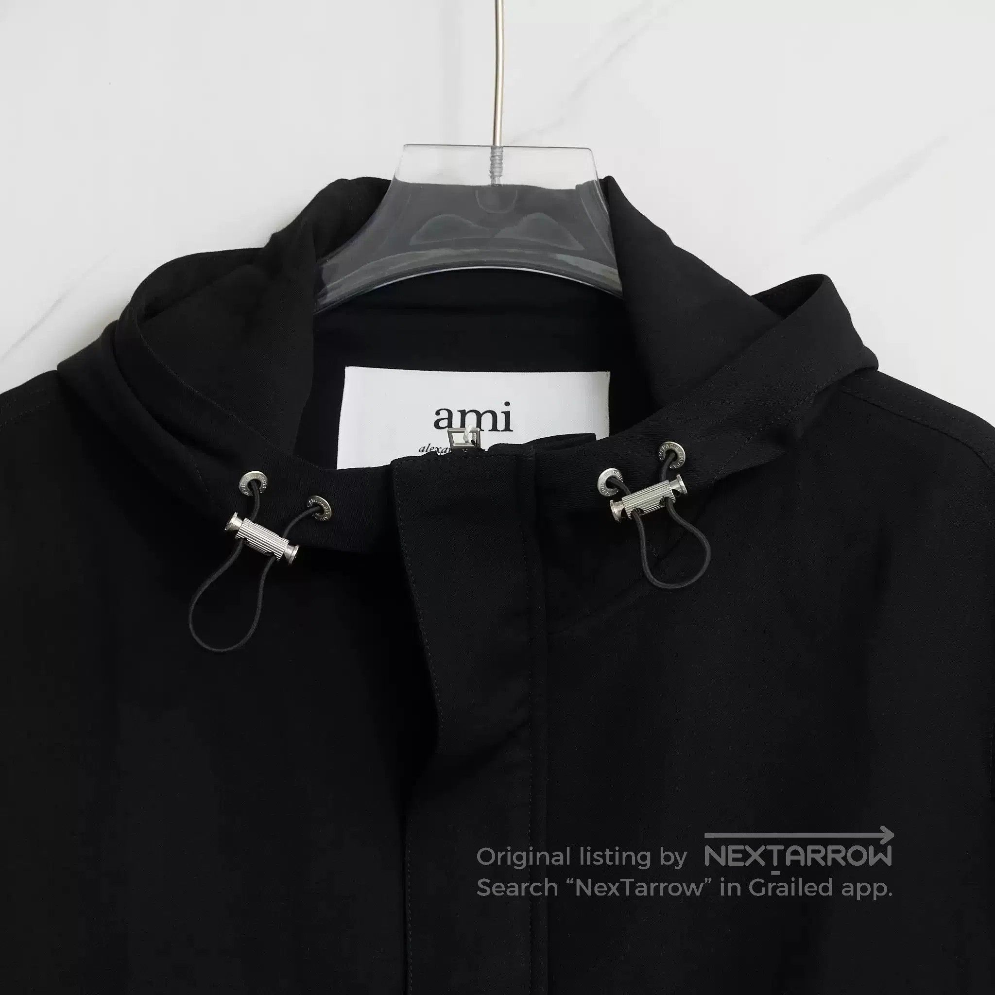 AMI Authentic Ami Paris Men's Half-Zip Hoodie. Size US M / EU 48-50 / 2 - 2 Thumbnail