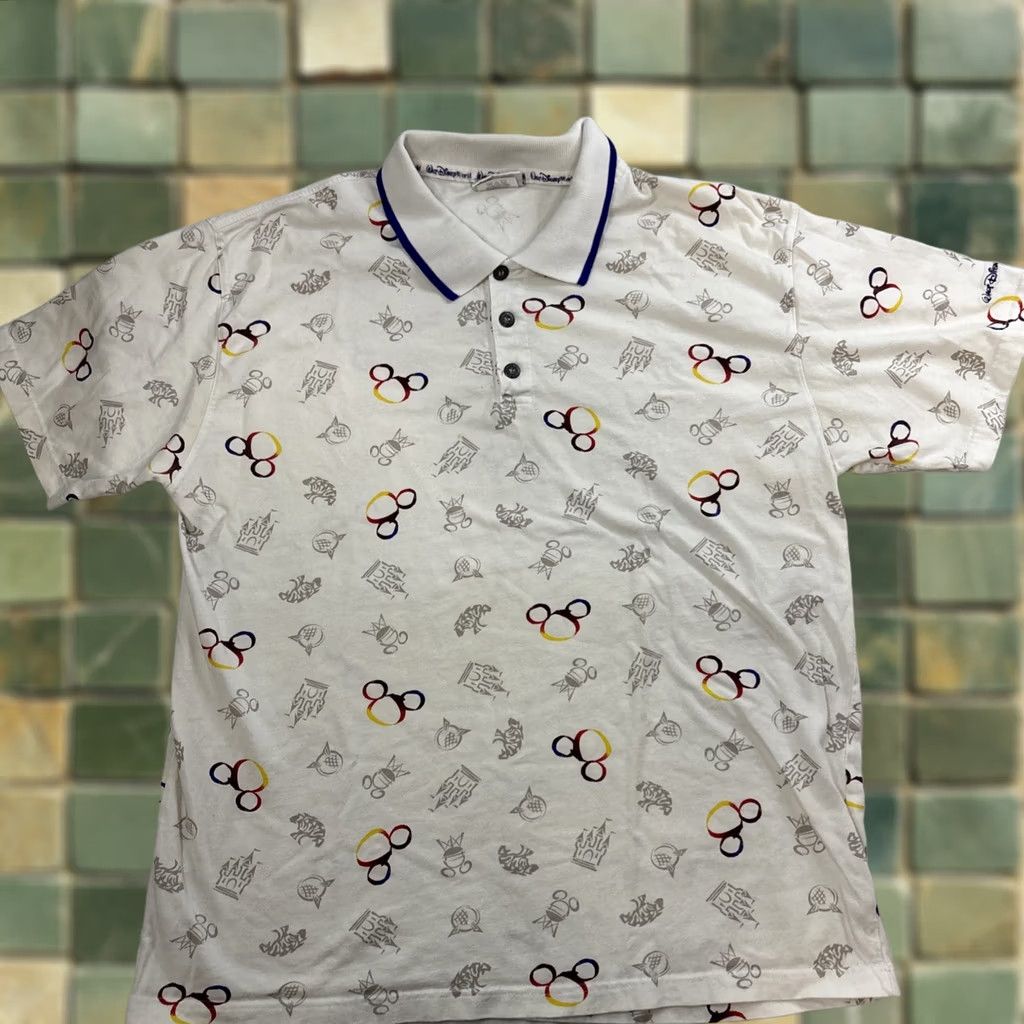 Disney VINTAGE Walt Disney World 2000 Polo Shirt Men's XL Gray Combed Cotton Mickey Size US XL / EU 56 / 4 - 1 Thumbnail