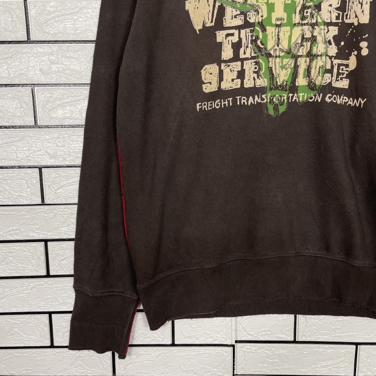Zara Western Truck Service Crewneck Sweatshirt Size US L / EU 52-54 / 3 - 3 Thumbnail