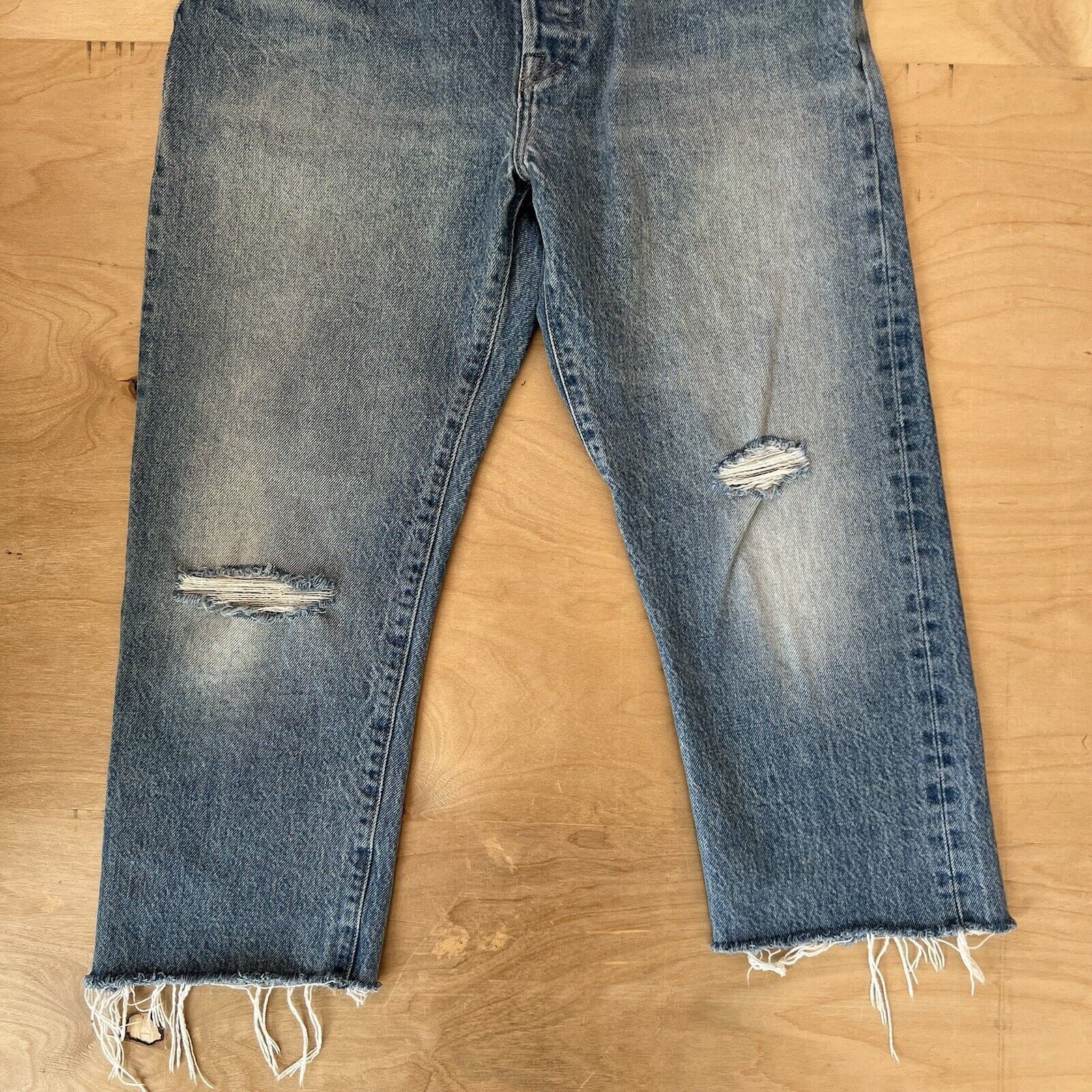 Levi's Levis Made and Crafted Jeans 27 Blue Selvedge Raw Hem Size 27" / US 4 / IT 40 - 4 Thumbnail