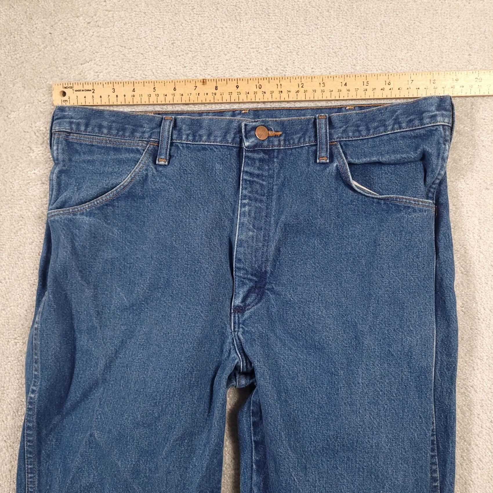 Wrangler VINTAGE Wrangler Jeans 13MWZ Original Fit Cowboy Cut Workwear 38x31 Mens Size US 38 / EU 54 - 7 Thumbnail