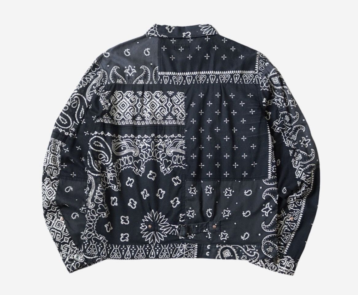Kapital × Kapital Kountry Kapital Gauze Bandana Patchwork PT 1st Jacket Black Size US XXL / EU 58 / 5 - 2 Thumbnail