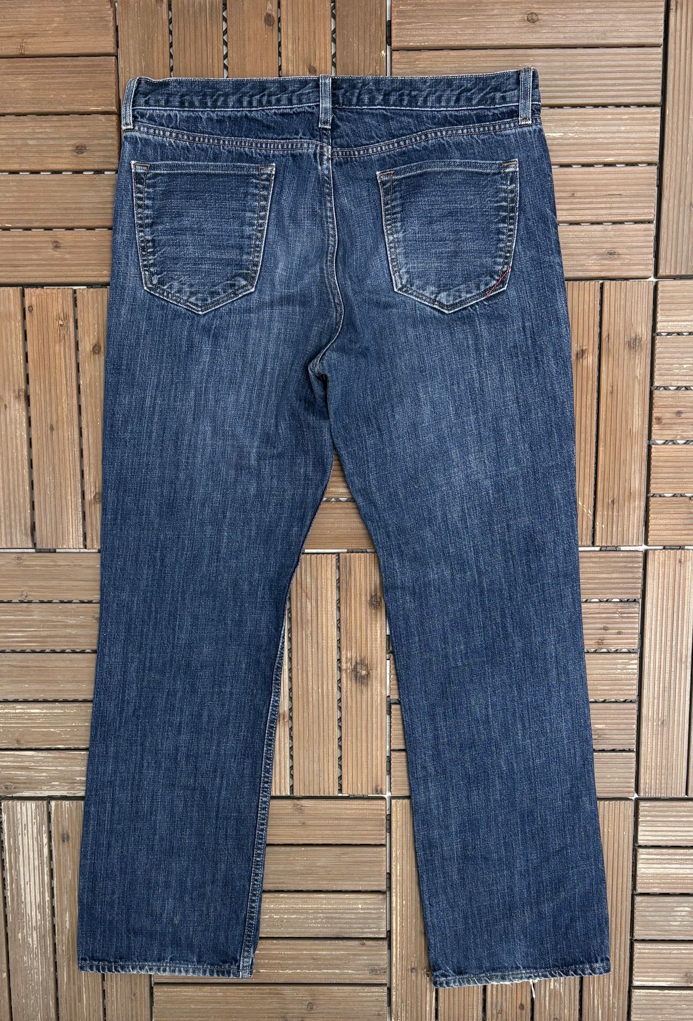 Banana Republic Banana Republic Straight Leg Vintage Blue Denim Jeans Size US 34 / EU 50 - 4 Thumbnail