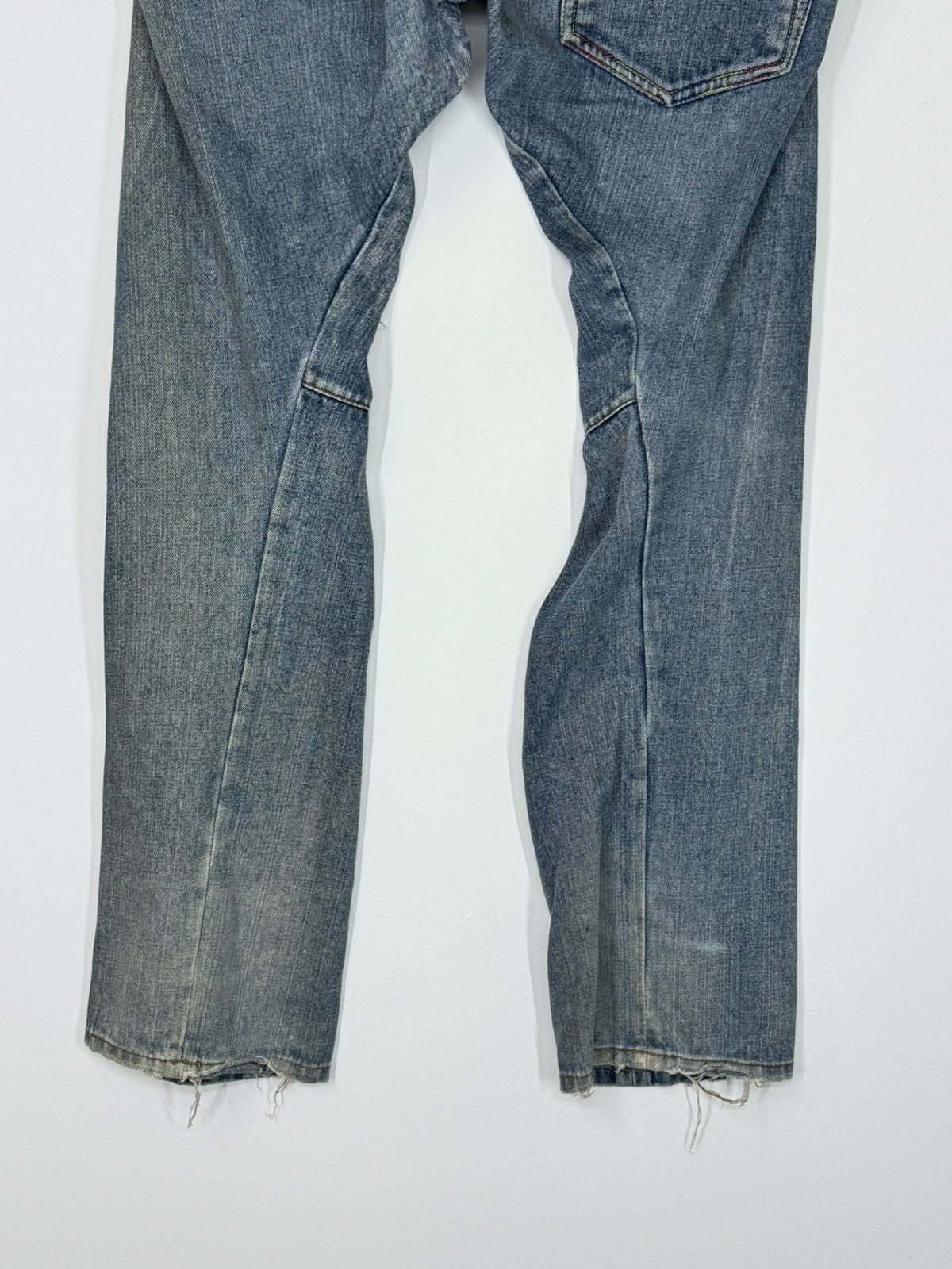 Japanese Brand BREATH MINT DOUBLE WAIST DISTRESSED DENIM PANTS Size US 32 / EU 48 - 13 Thumbnail