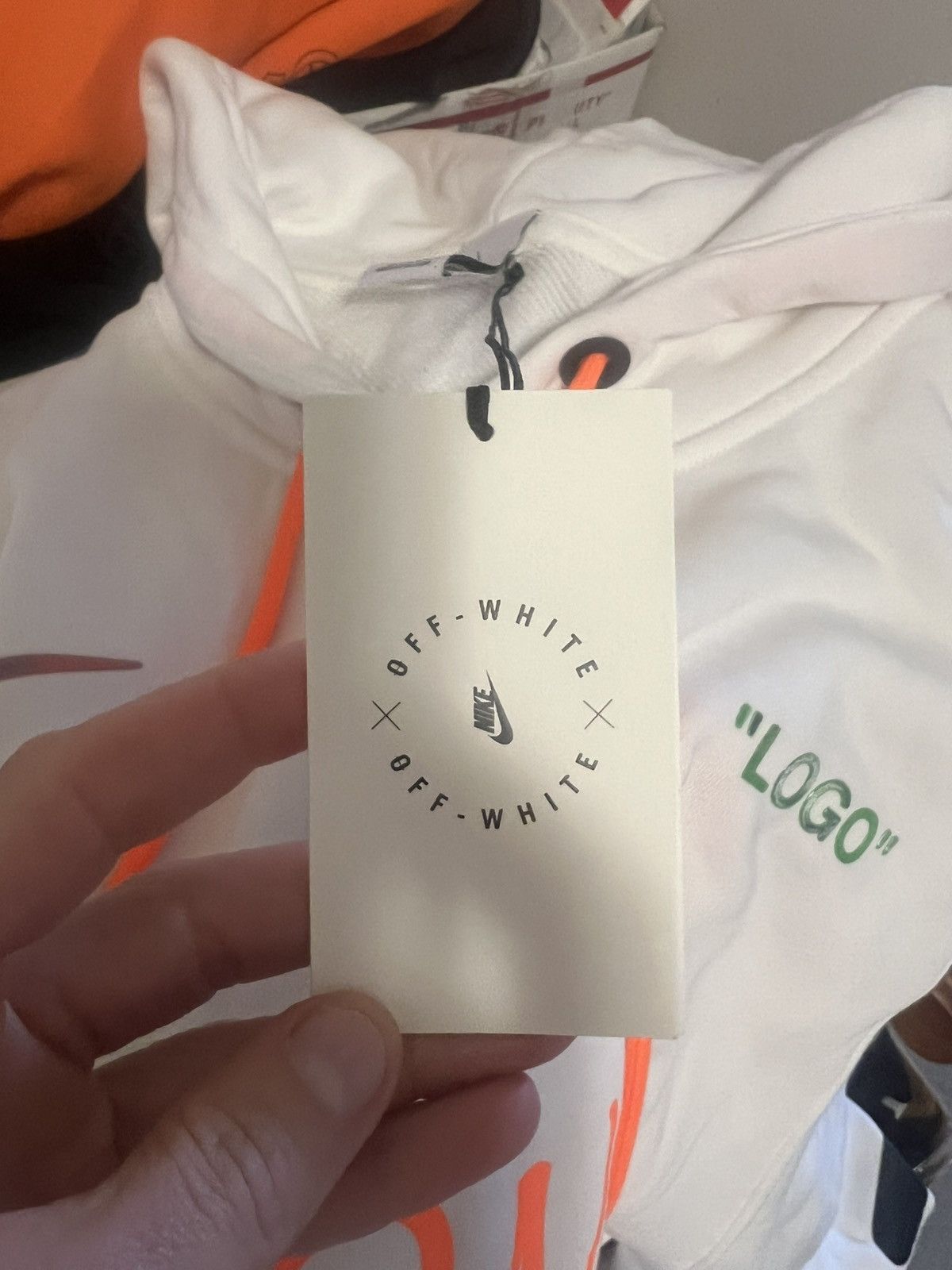 Nike × Off-White Nike Off-White Virgil white hoodie large Size US L / EU 52-54 / 3 - 7 Thumbnail