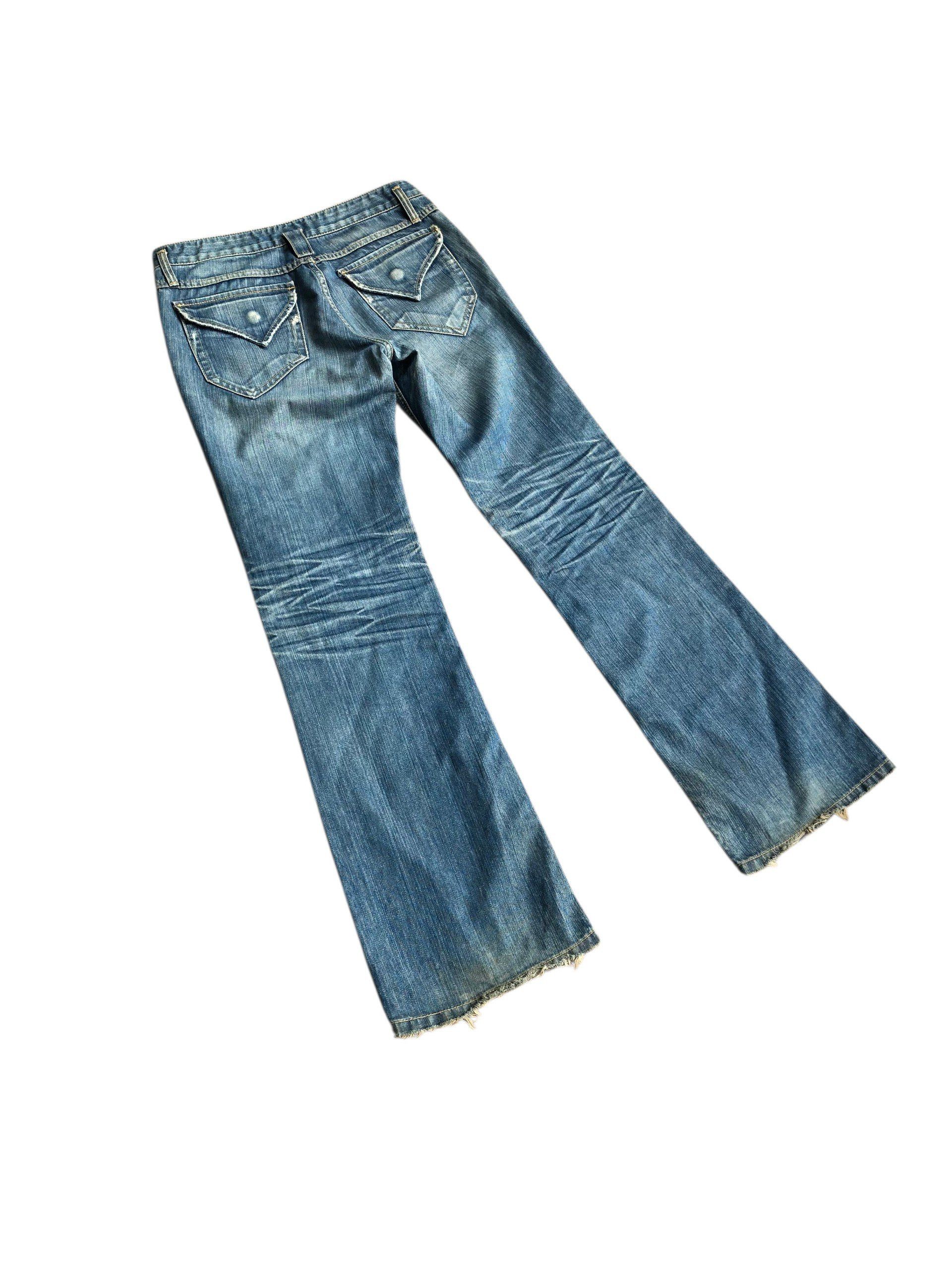 If Six Was Nine 2000s Flared Bootcut Jeans Vkei Style Y2k Japanese Size US 30 / EU 46 - 4 Thumbnail