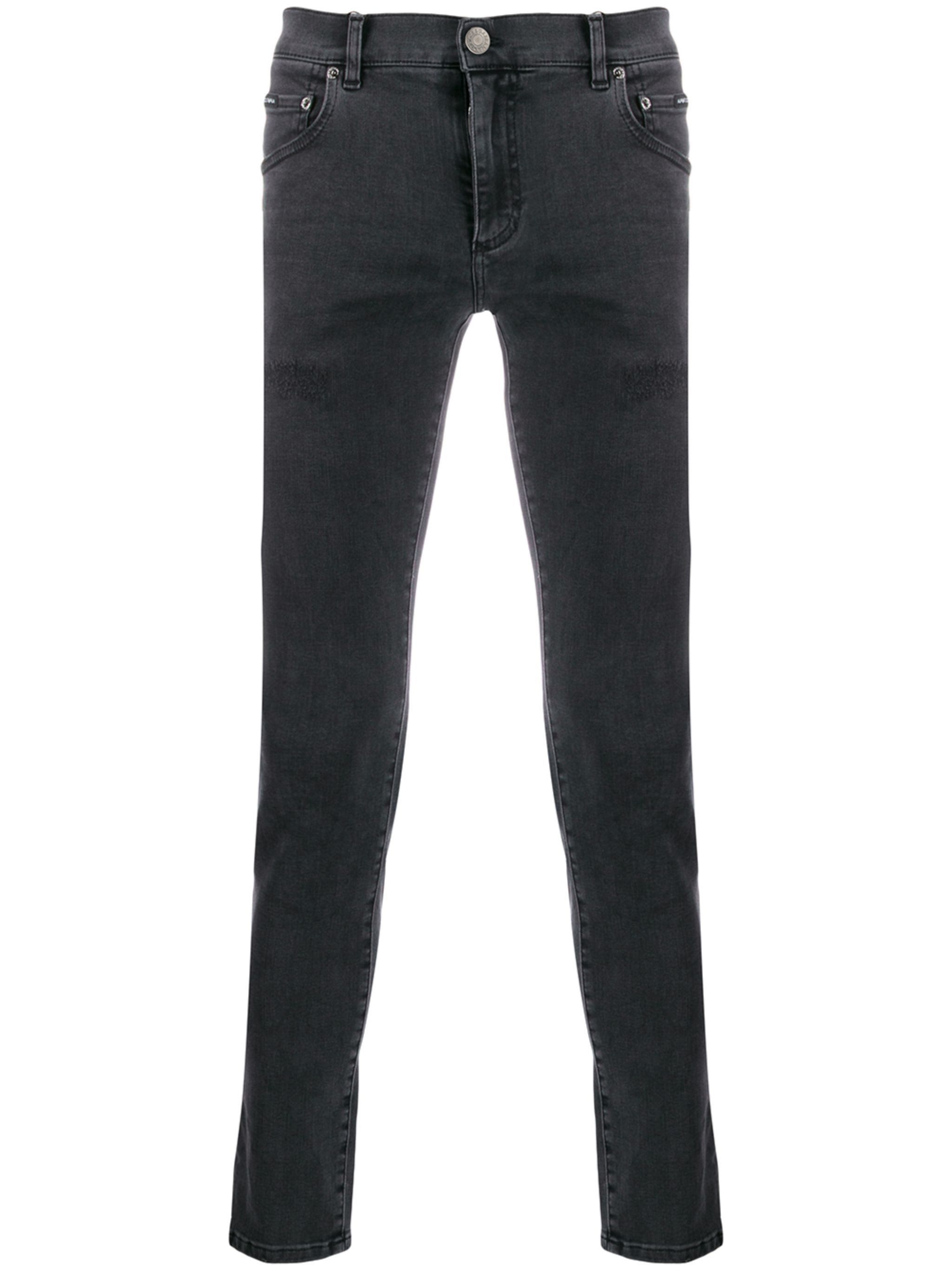 Dolce & Gabbana o1y0125 Logo Jeans in Black Size US 40 / EU 56 - 1 Thumbnail