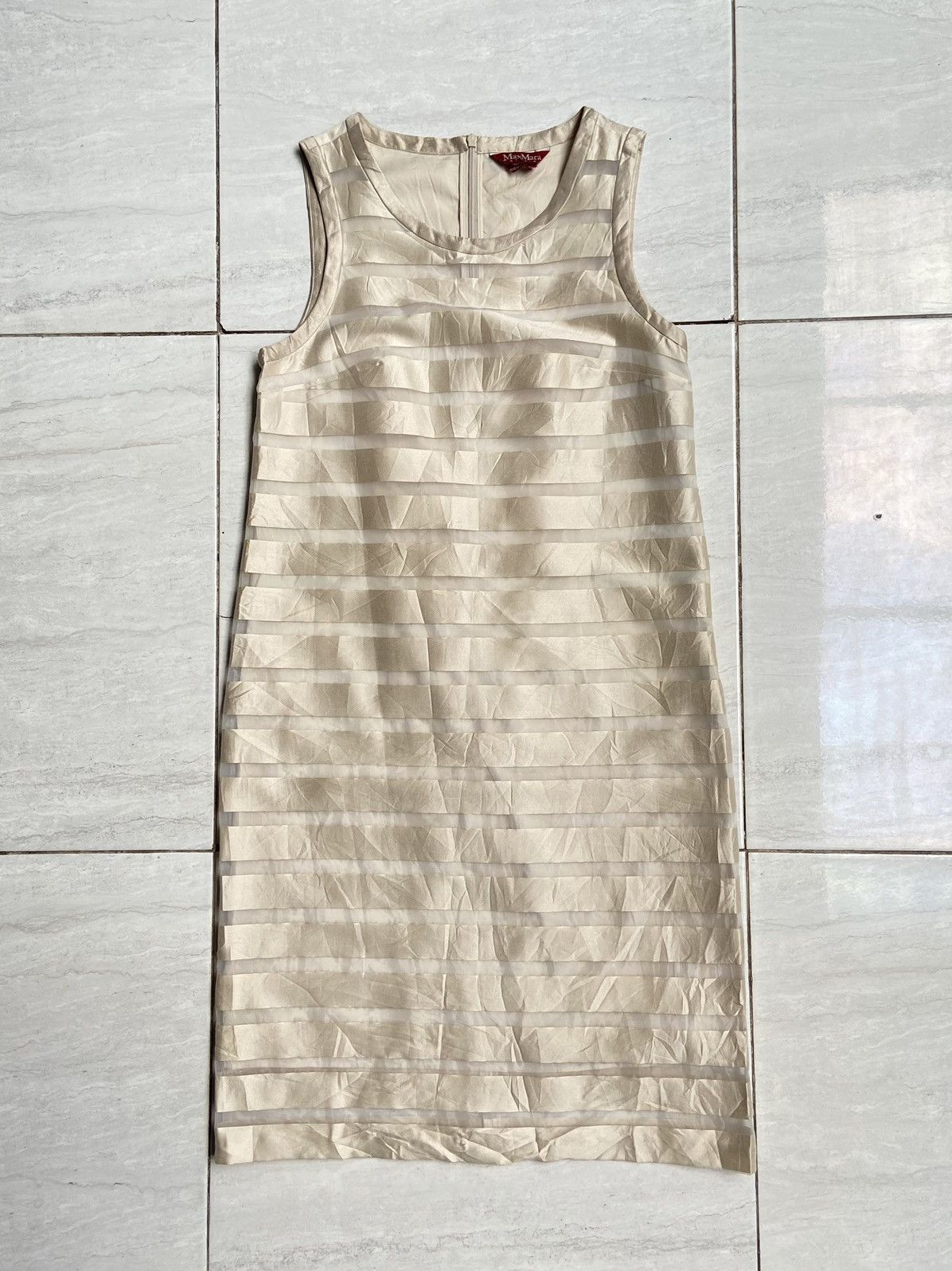 Max Mara MAX MARA Striped Midi Dress Size XS / US 0-2 / IT 36-38 - 12 Thumbnail