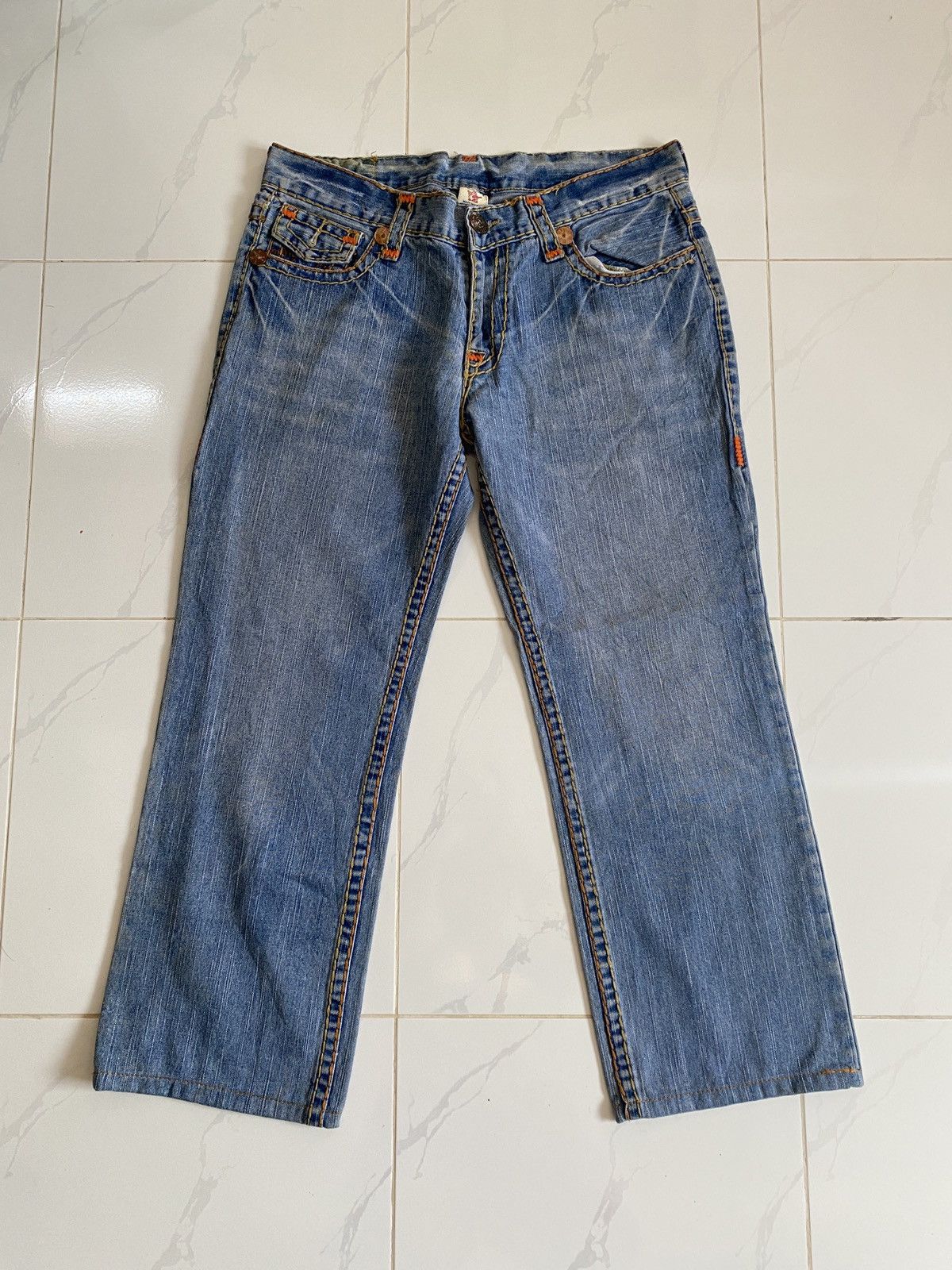 Japanese Brand × True Religion × Vintage True Religion Billy Super T Straight Cut Jeans Size US 38 / EU 54 - 1 Thumbnail