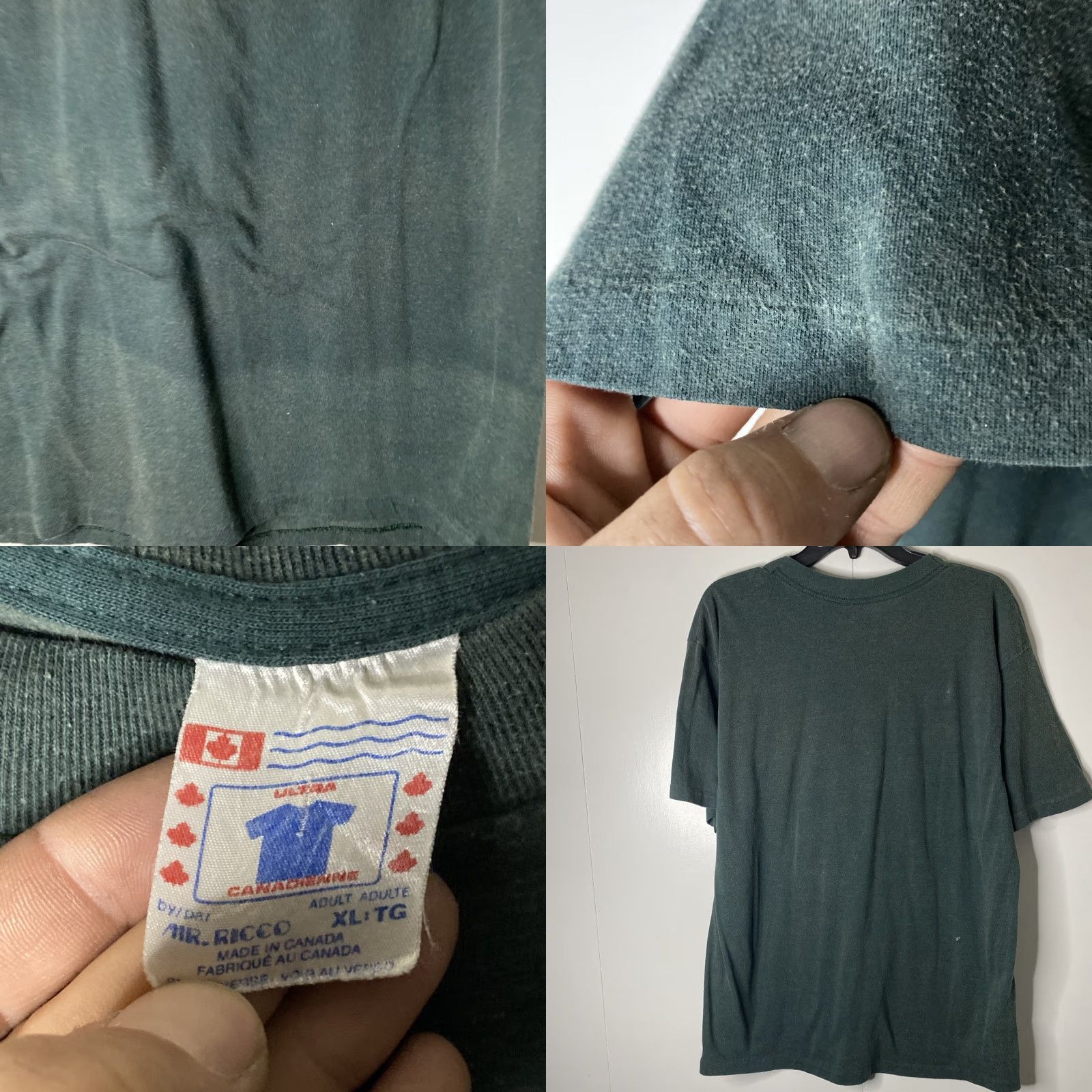 Vintage VINTAGE Niagara Falls Canada T Shirt Adult XL Grunge 90s Ultra Green Short Sleeve Size US XL / EU 56 / 4 - 8 Thumbnail