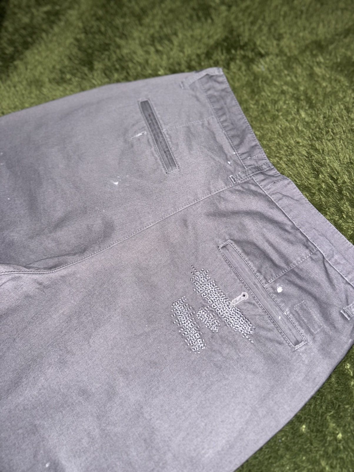 Japanese Brand Mahagrid (korean brand) Repair Detail Washed Chino Pants Size US 32 / EU 48 - 8 Thumbnail