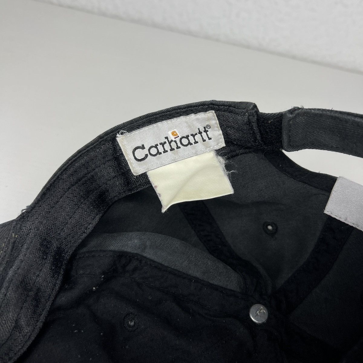 Carhartt Carhartt WiP Hat Cap 1889 Black Faded Distressed Ripped Size ONE SIZE - 6 Thumbnail