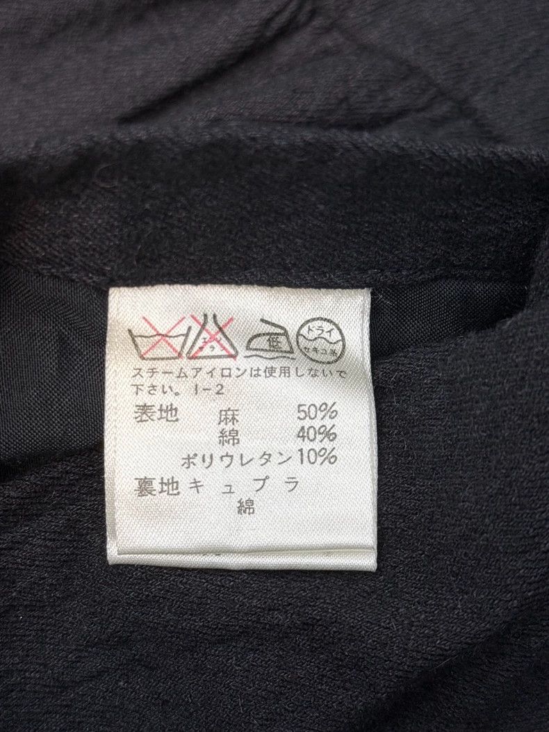 Issey Miyake Issey Miyake Black cotton-linen blended jacket Size M / US 6-8 / IT 42-44 - 5 Thumbnail