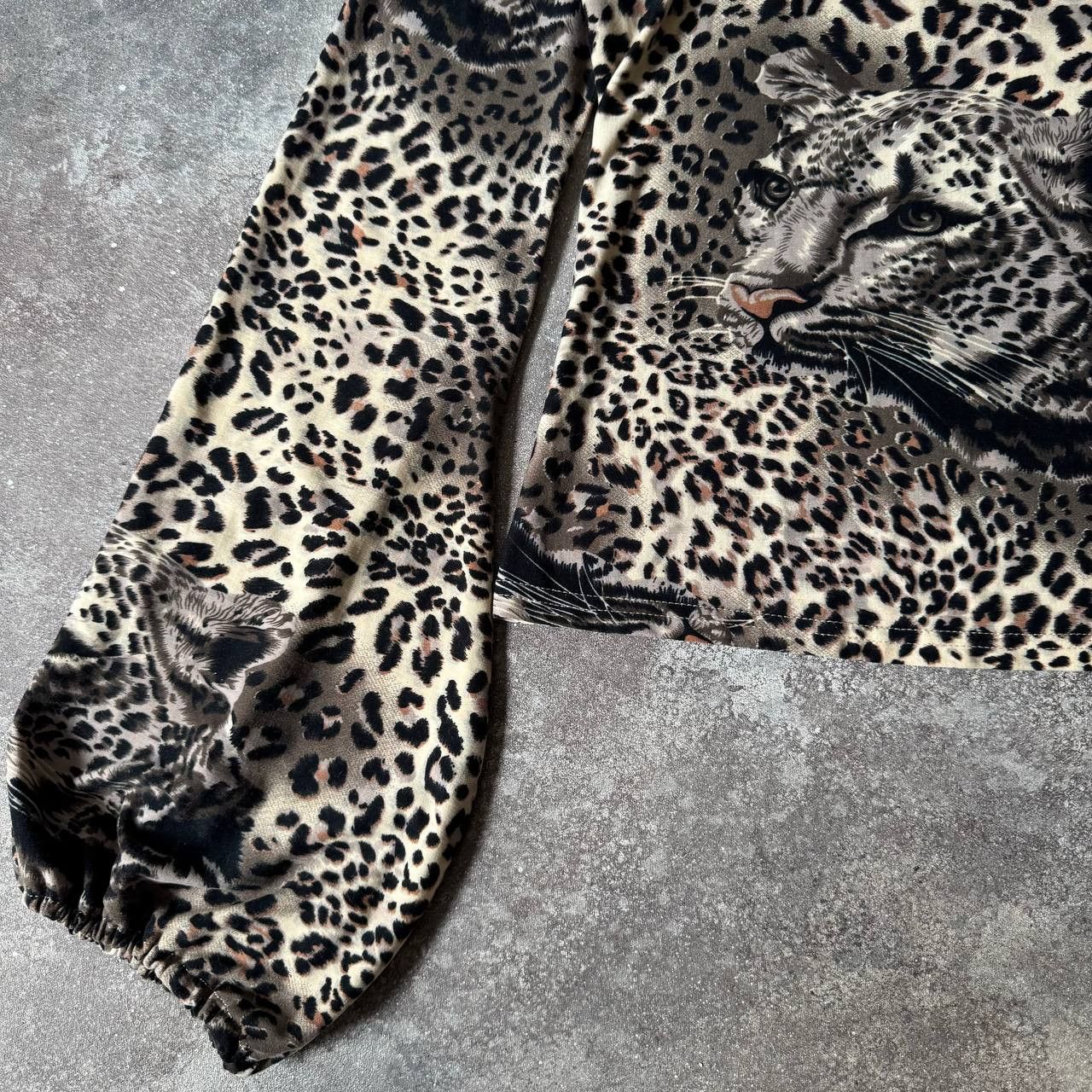 20471120 × If Six Was Nine × Japanese Brand Amazing Leopard Print Vintage Long Sleeve Top Size M / US 6-8 / IT 42-44 - 6 Thumbnail