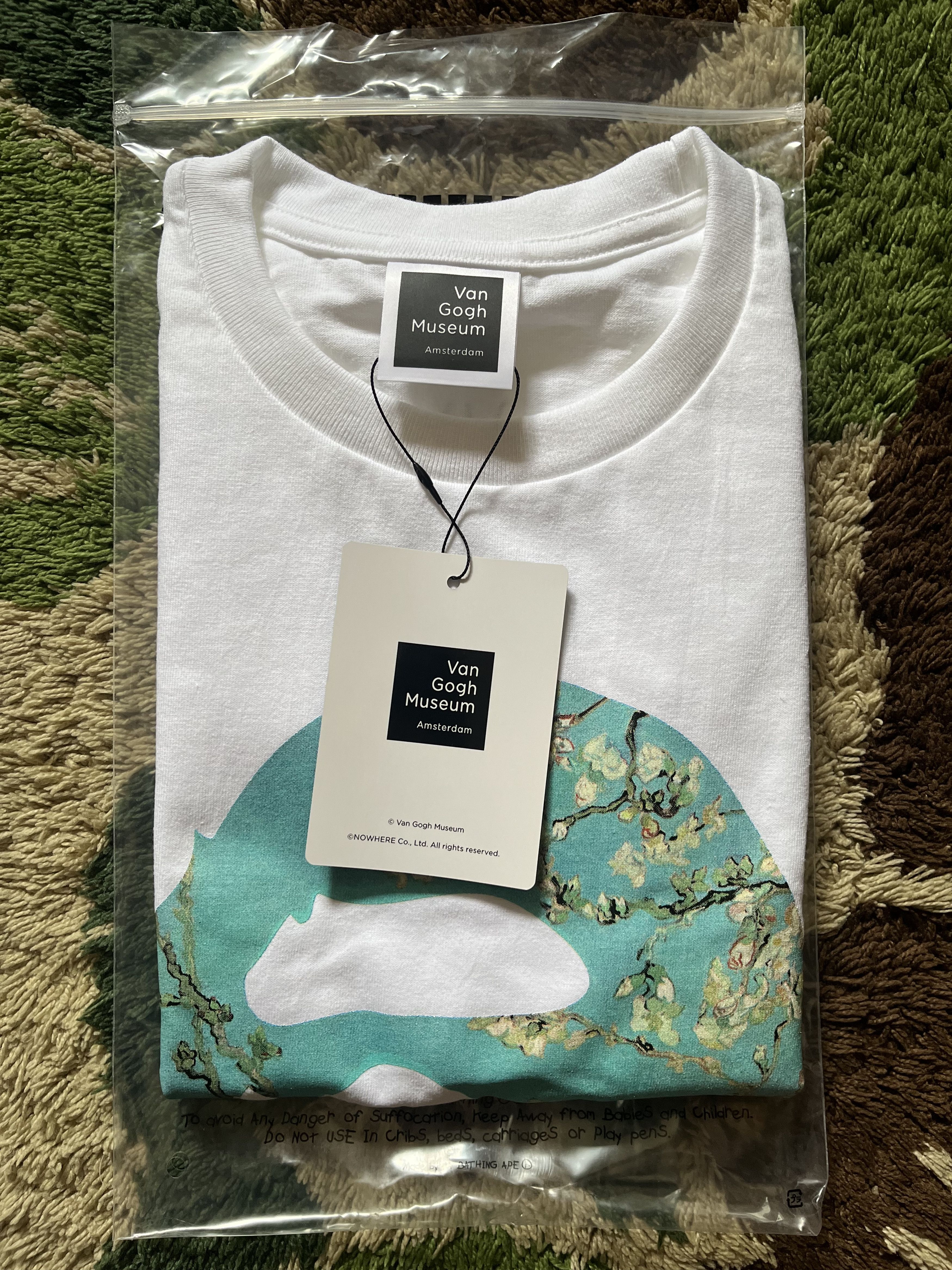 Bape BAPE VAN GOGH MUSEUM APE HEAD CANVAS ART TEE WHITE Size US XL / EU 56 / 4 - 4 Thumbnail