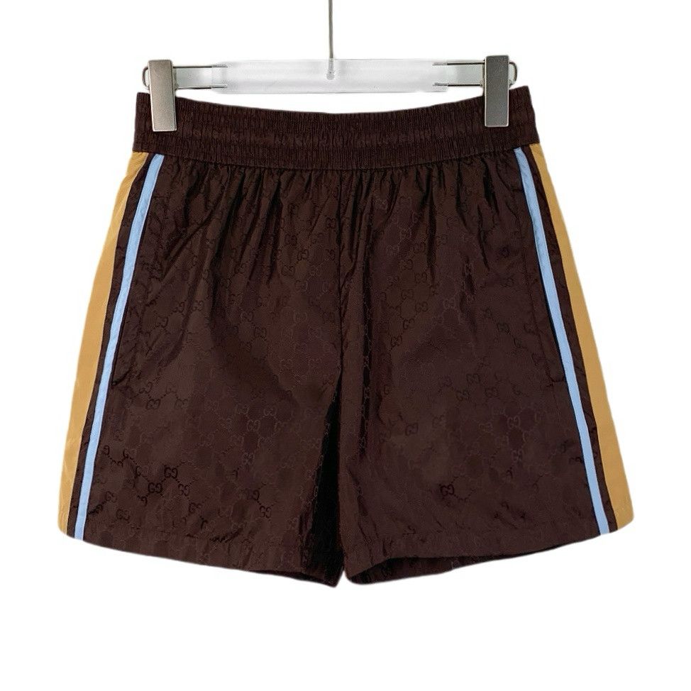 Gucci Gucci Shorts – Dark Brown Logo Jacquard (Size 44) Size US 28 / EU 44 - 1 Thumbnail