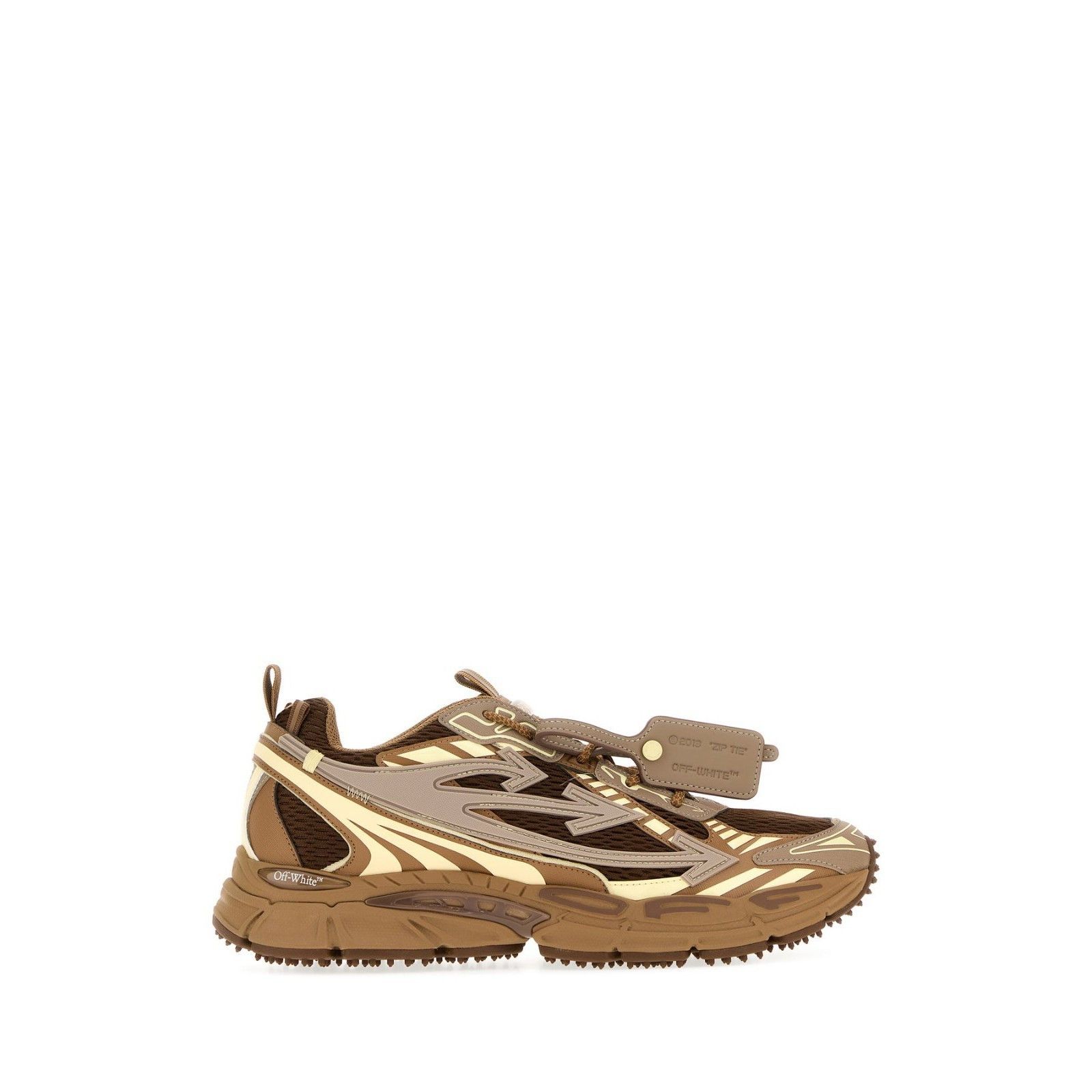 Off-White OFF-WHITE Be Right Back Brown/Beige Sneakers New & Authentic Size US 12 / EU 45 - 5 Thumbnail