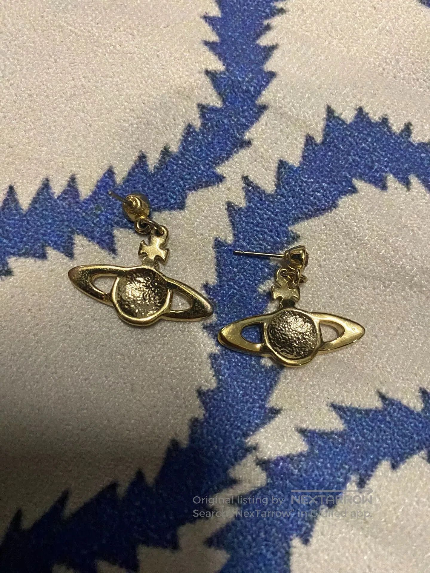 Vivienne Westwood vivienne westwood saturn earrings with rhinestones. Size ONE SIZE - 3 Thumbnail