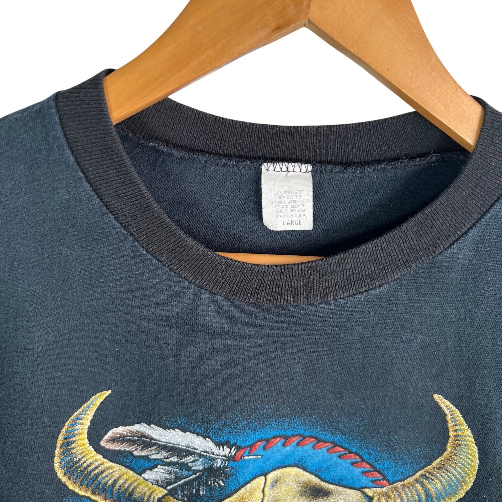 Unknown London Vintage Spirit Of The Wind 3D Emblem Black Shirt Large Size US L / EU 52-54 / 3 - 3 Thumbnail