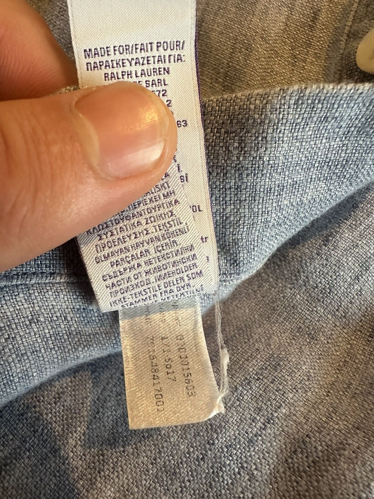 Ralph Lauren × Ralph Lauren Purple Label Ralph Lauren Purple label blue shirt Size US M / EU 48-50 / 2 - 6 Thumbnail
